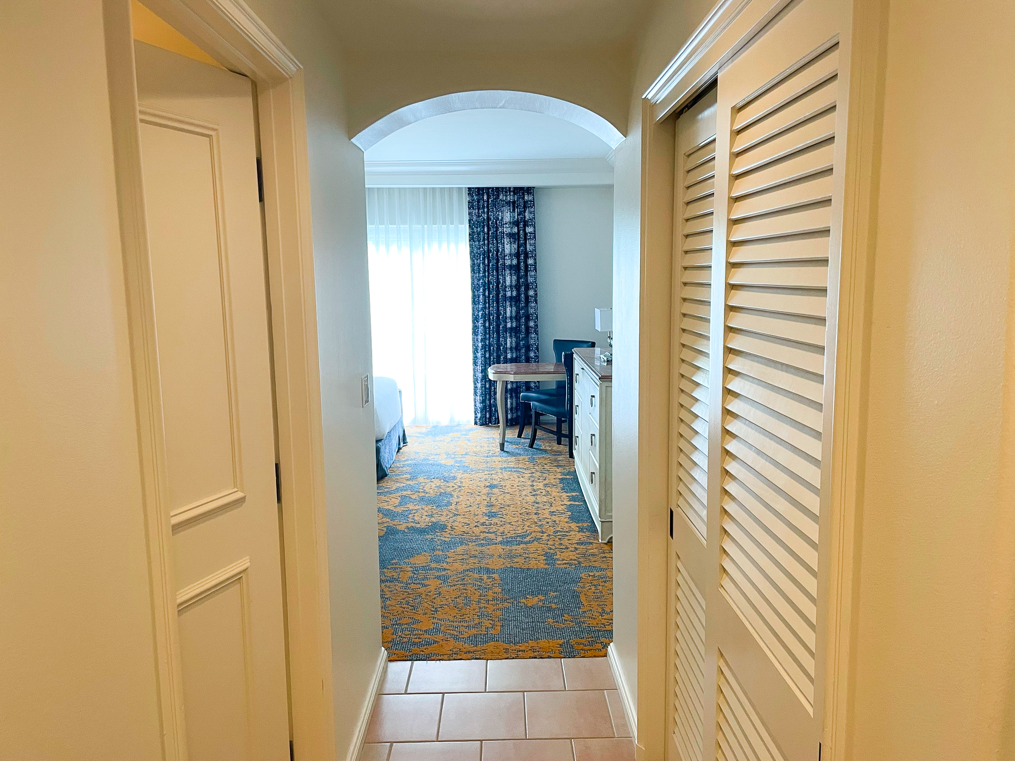 Loews Portofino Bay Orlando room entrance
