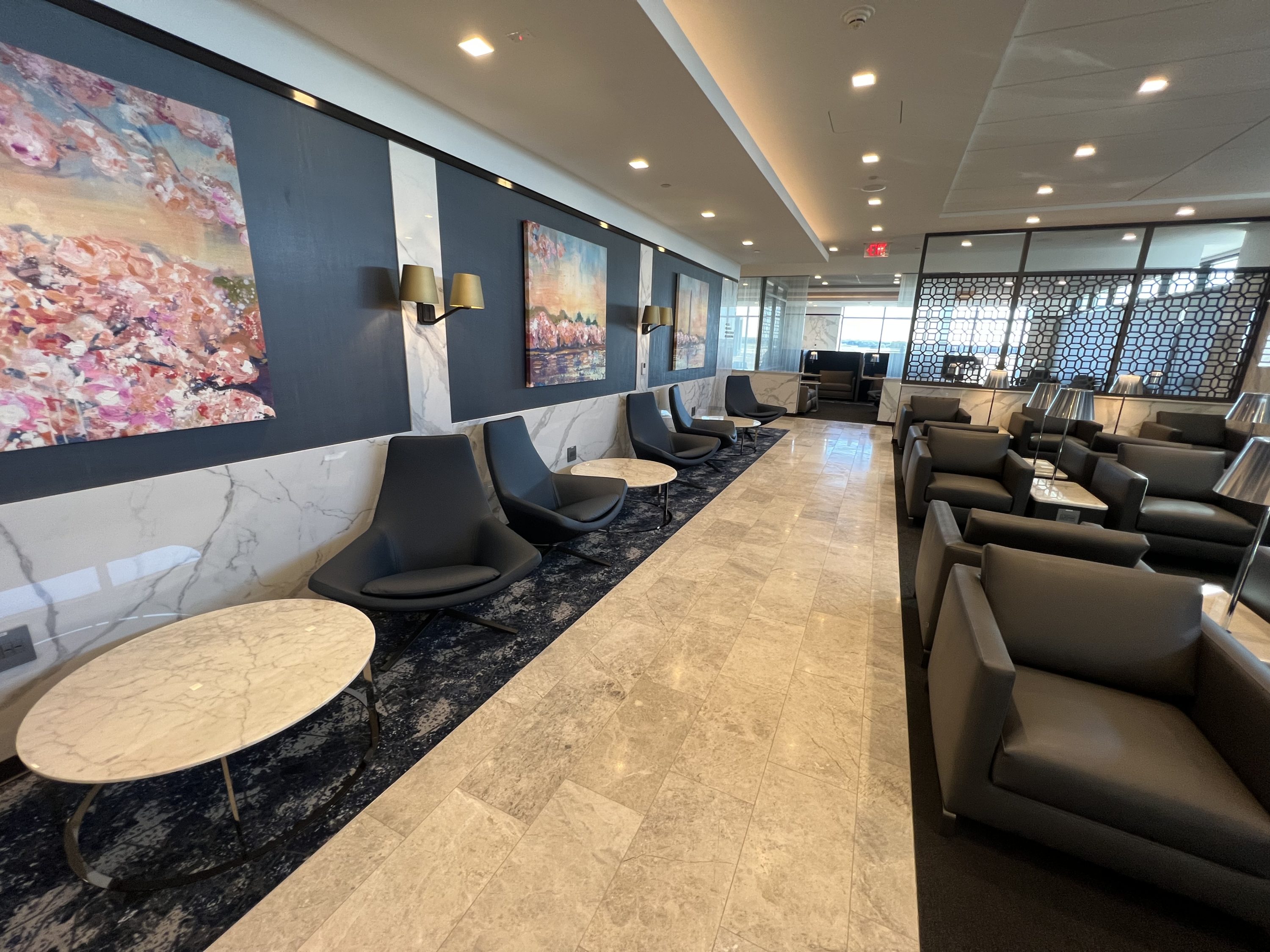 IAD Polaris Seating with Paintings