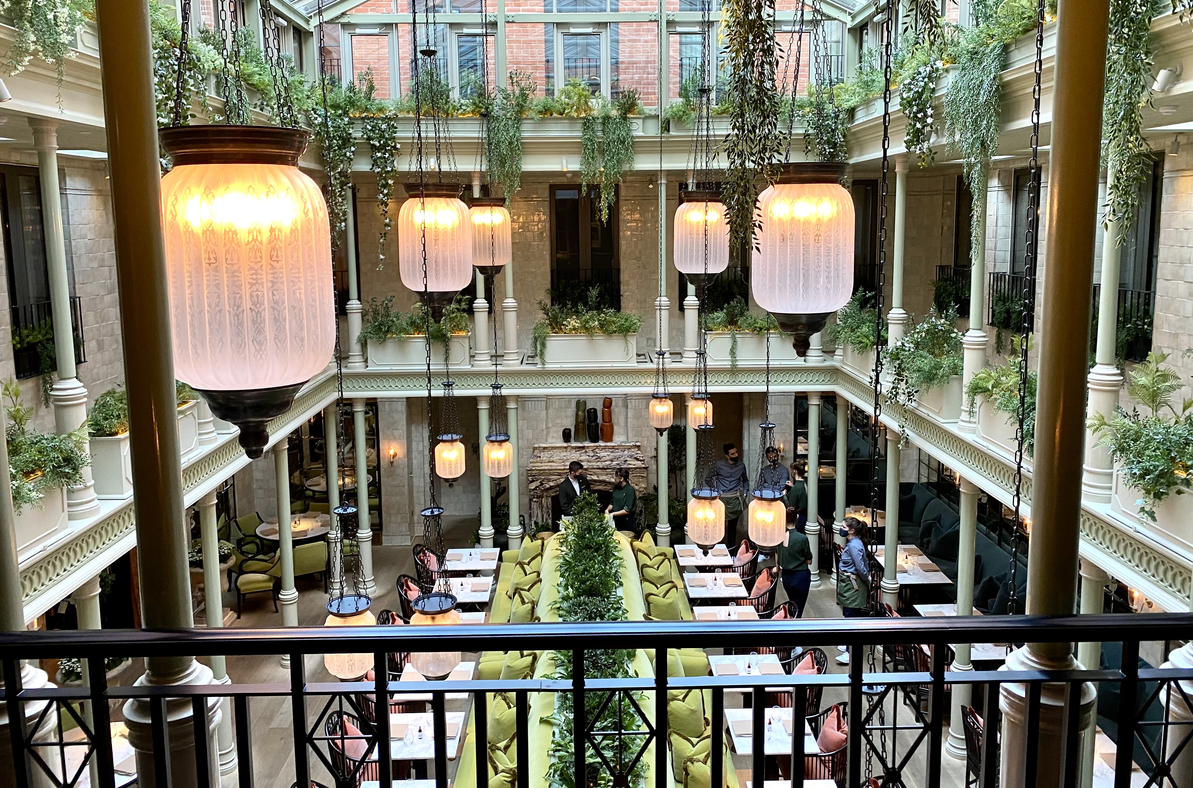 The NoMad London The Atrium from above