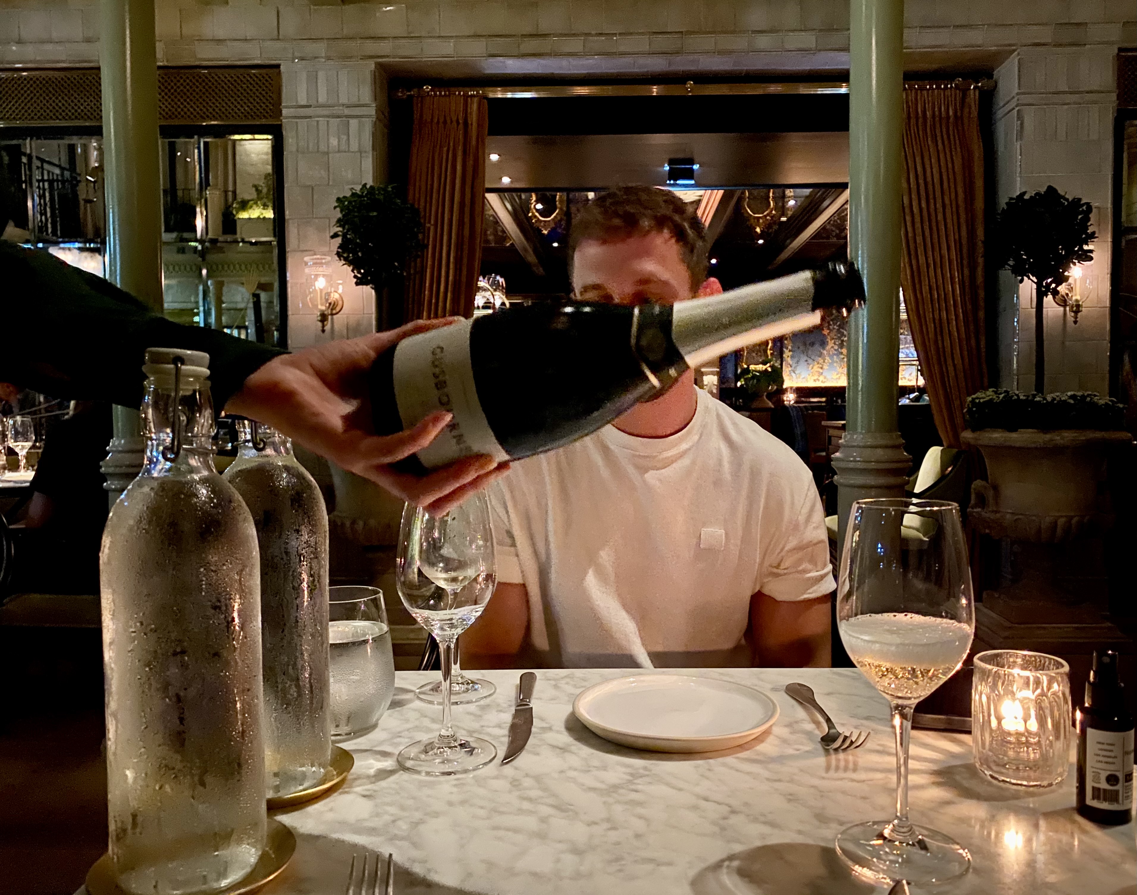 The NoMad London restaurant's wine service 
