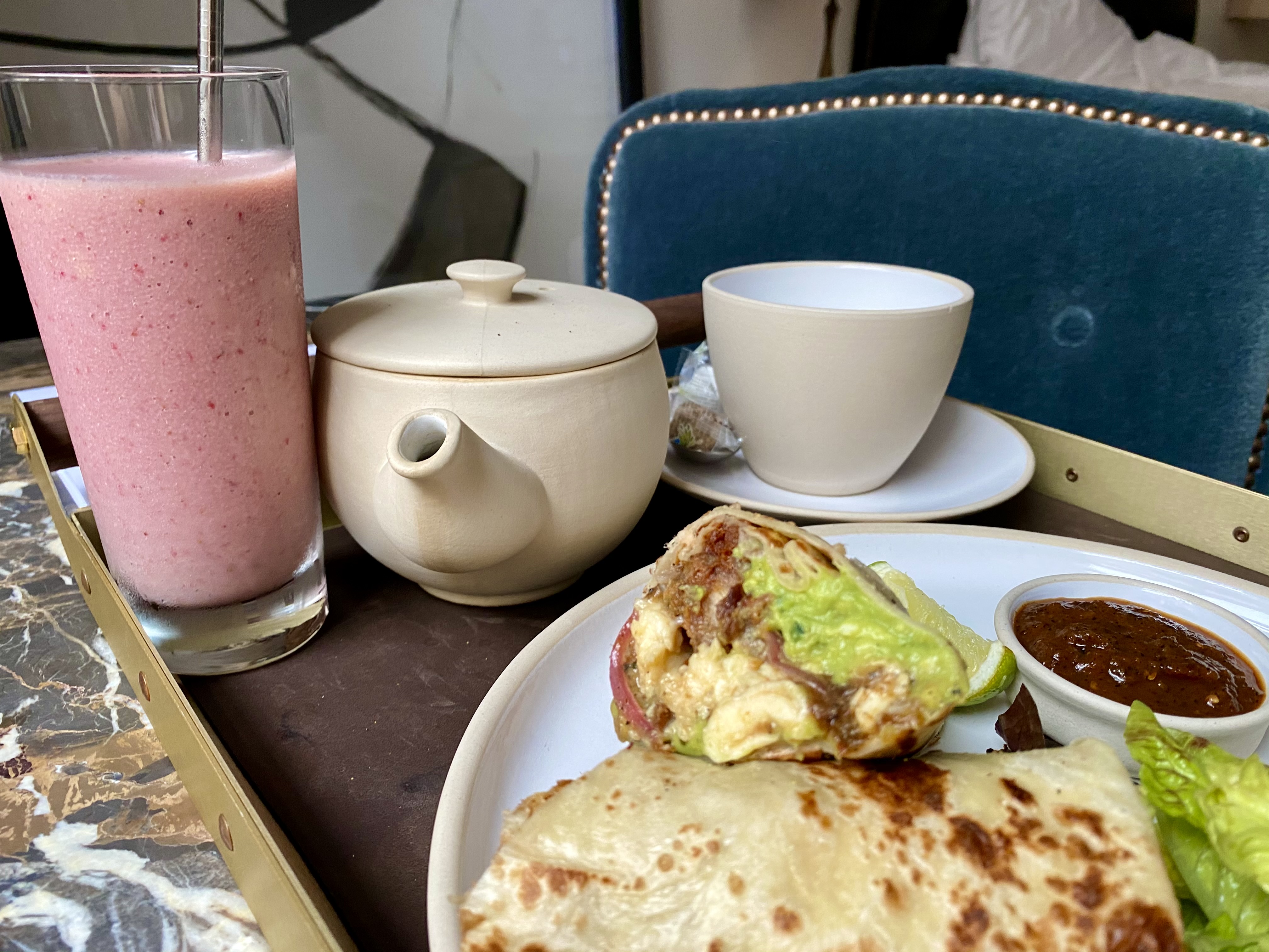 The NoMad London room service breakfast 