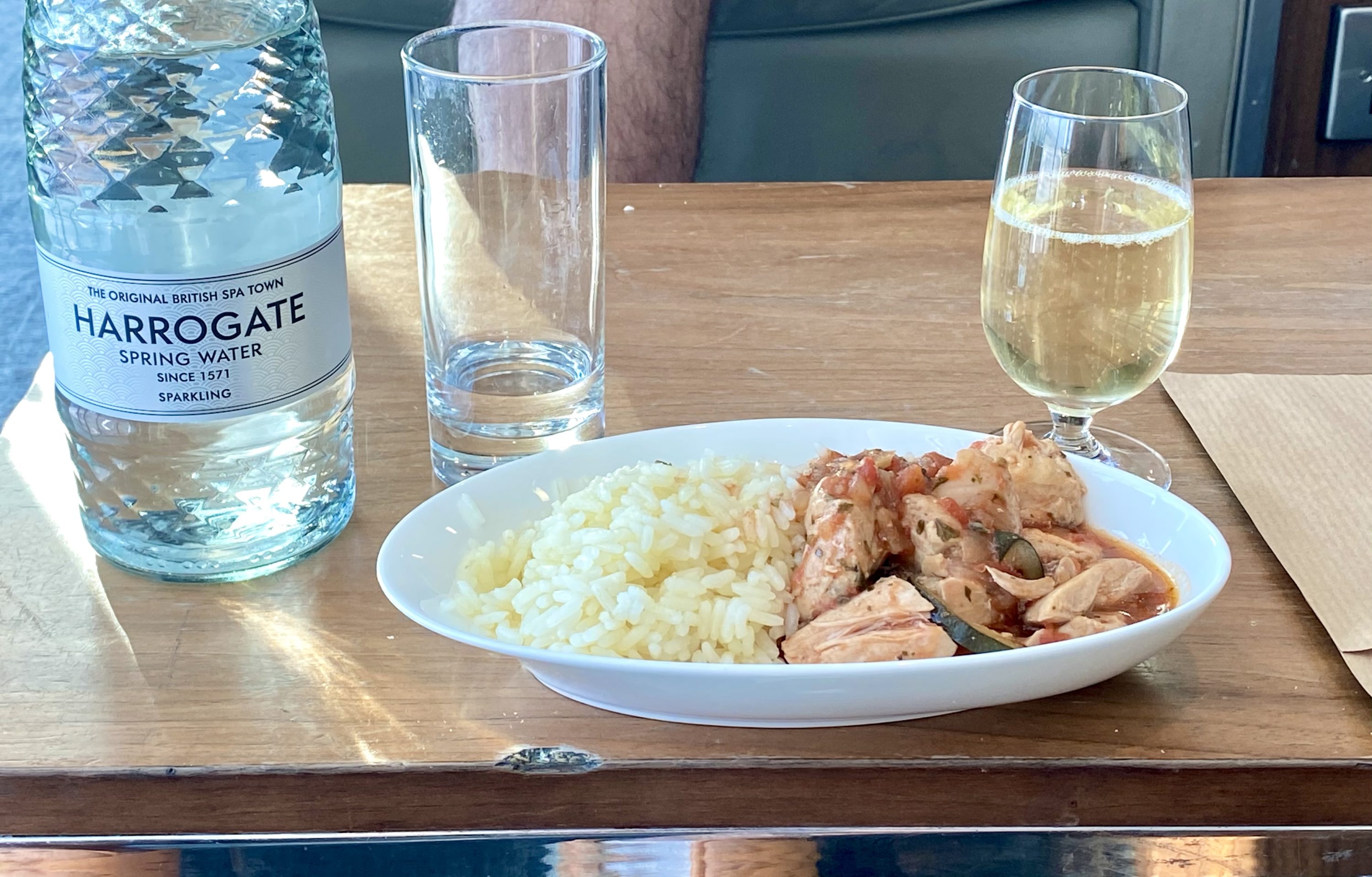 British Airways Galleries South Lounge food