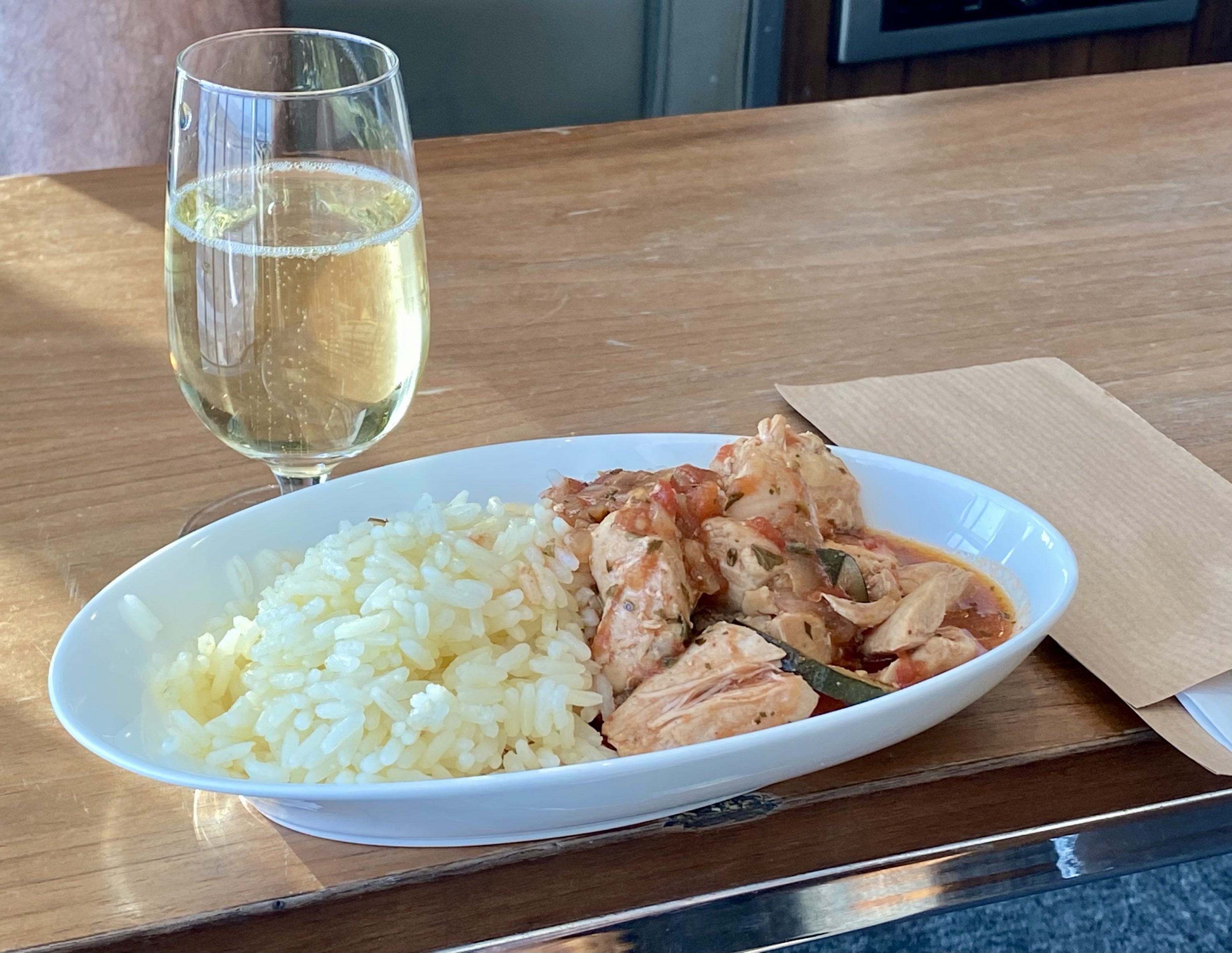 British Airways Galleries South Lounge food British Airways Galleries South Lounge food