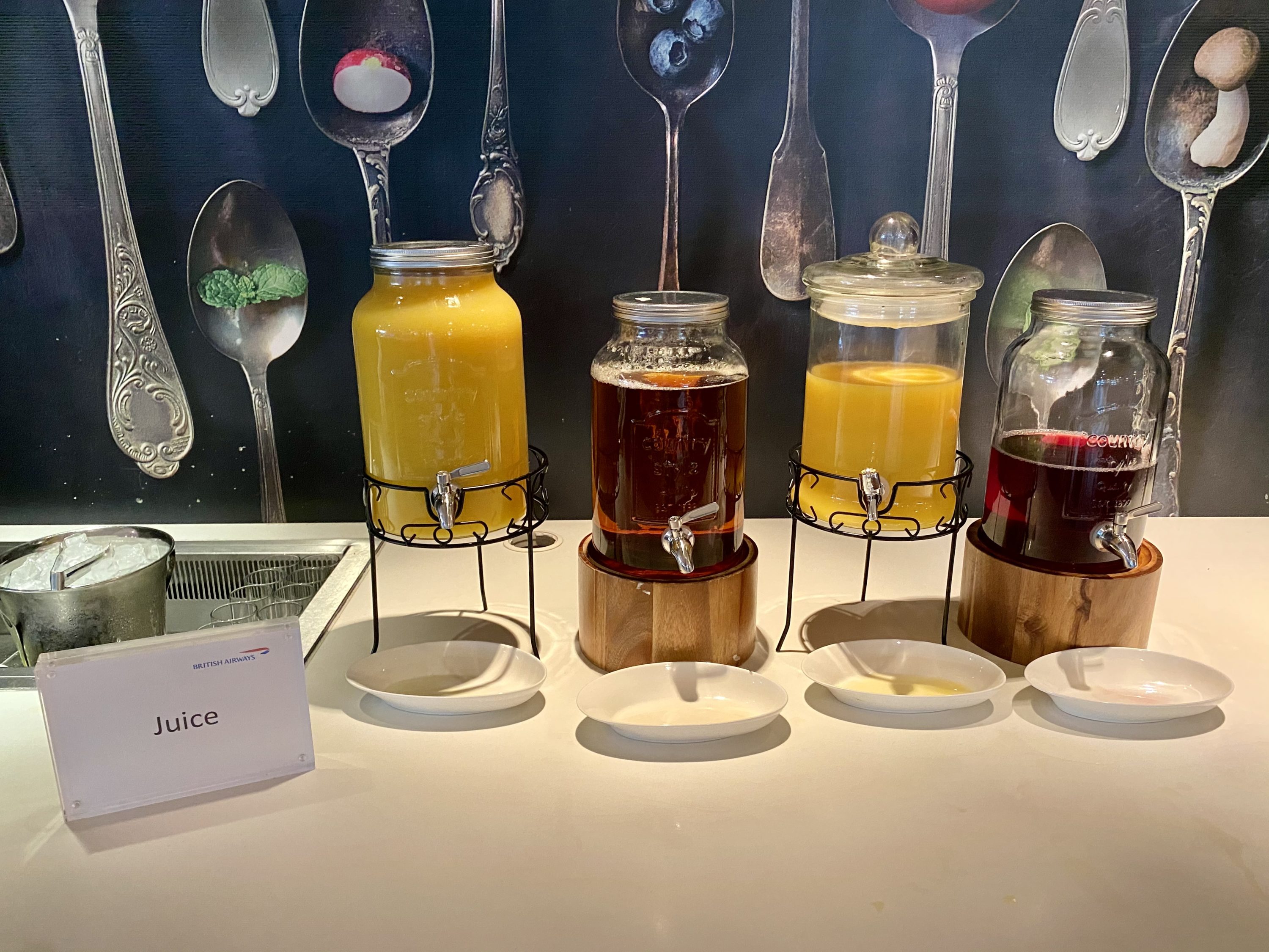 British Airways Galleries South Lounge Union juices