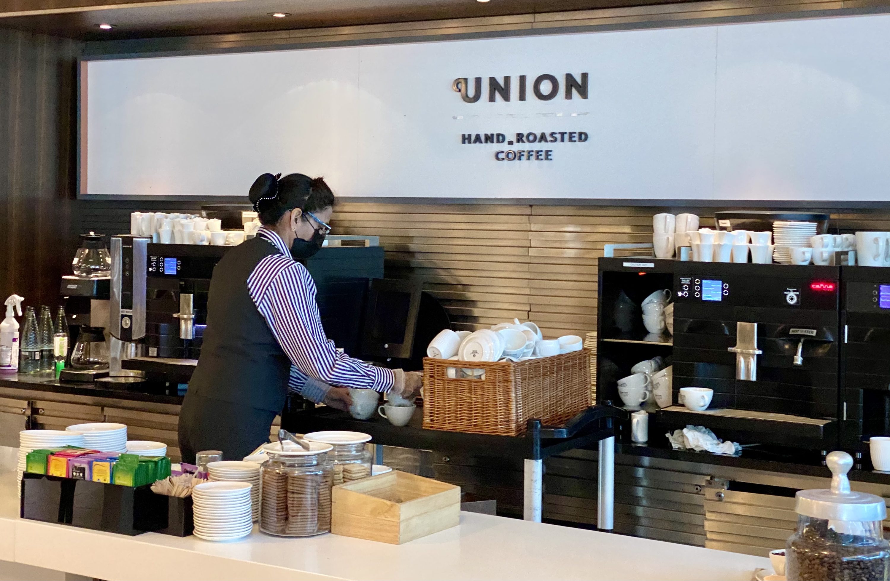 British Airways Galleries South Lounge Union coffee machine