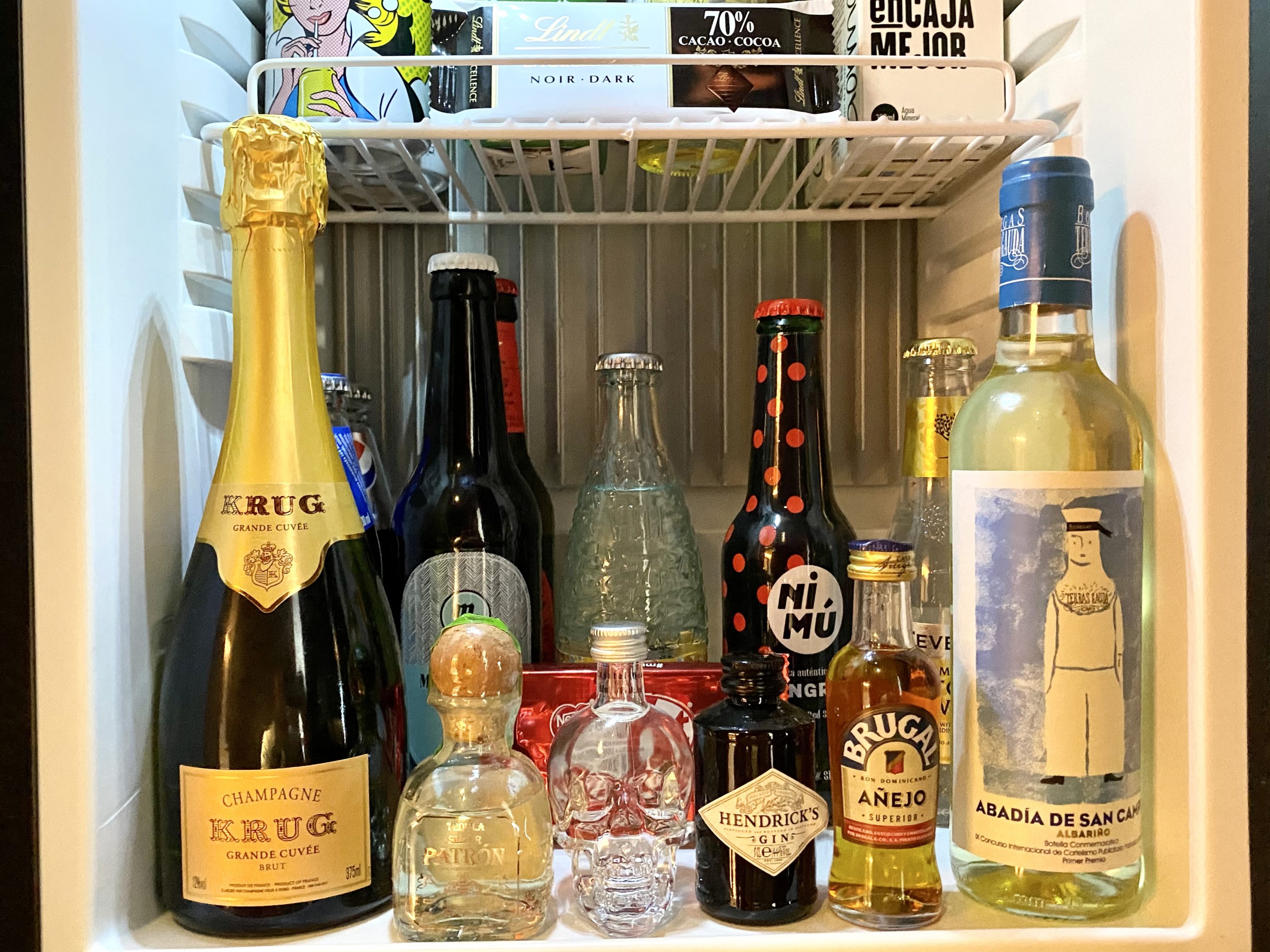 The Barcelona EDITION Deluxe Room 805 minibar