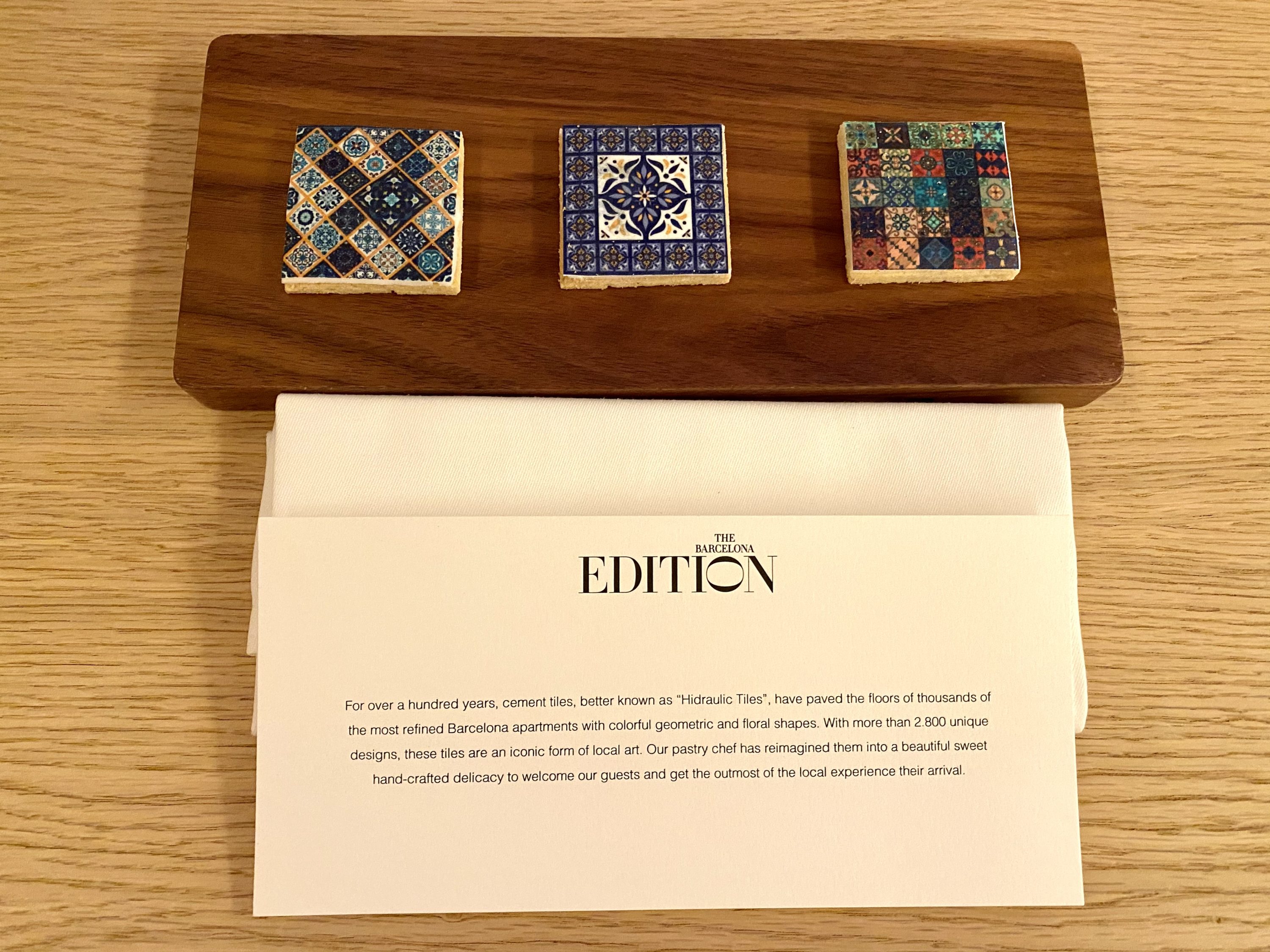 The Barcelona EDITION Welcome Gift