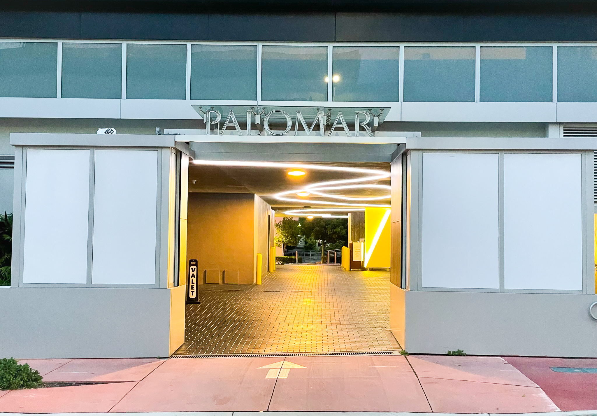 Kimpton Palomar South Beach garage entrance