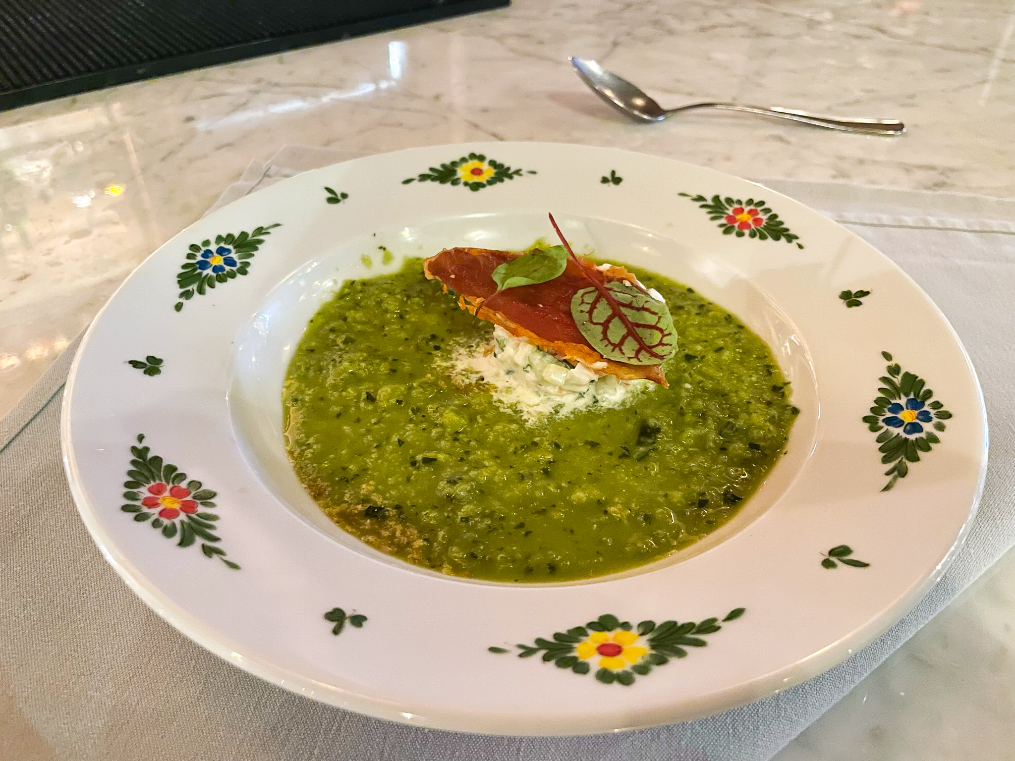 Kimpton Palomar South Beach gazpacho at Morini
