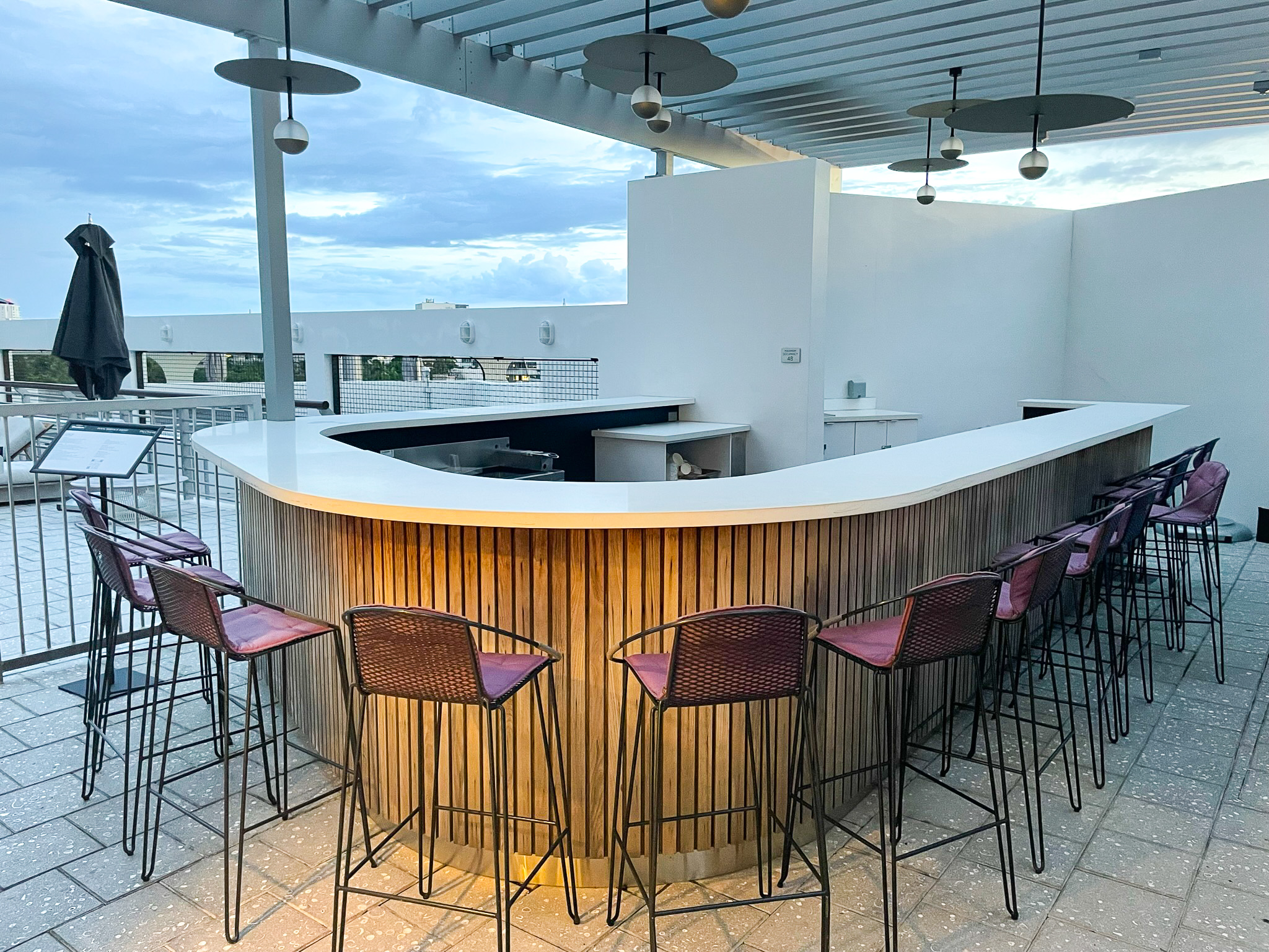 Kimpton Palomar South Beach rooftop pool bar