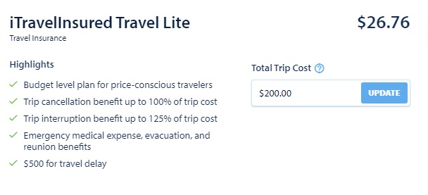 Point of Sale Travel Insurance 1