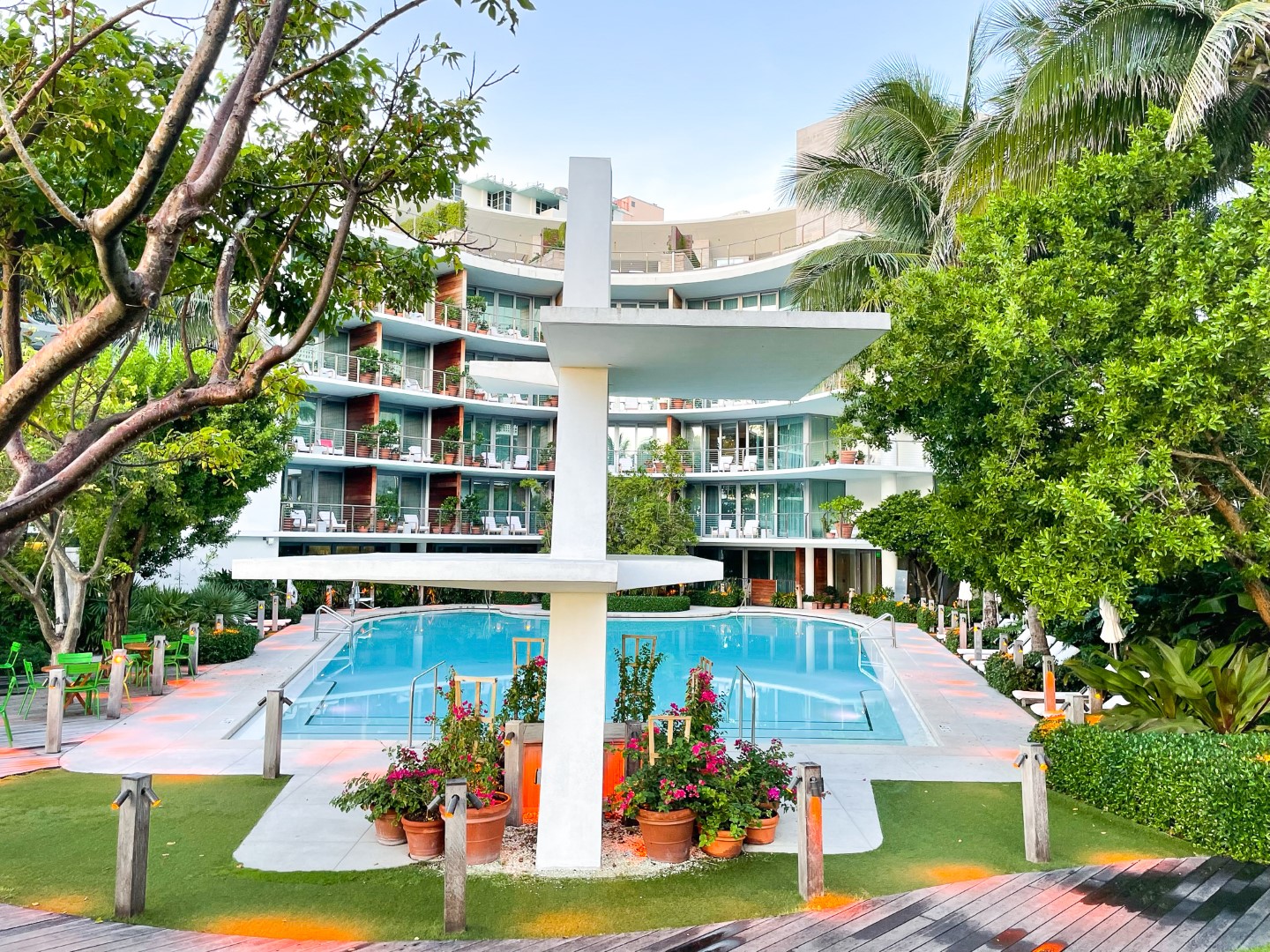 The Miami Beach EDITION Historic Pool Diving Board view 