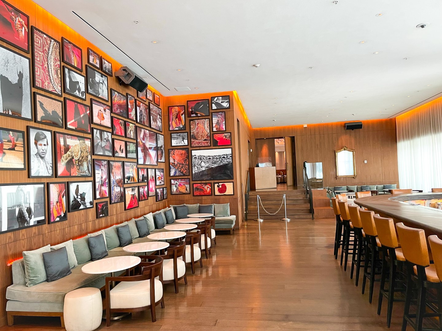 The Miami Beach EDITION Matador Bar seating 