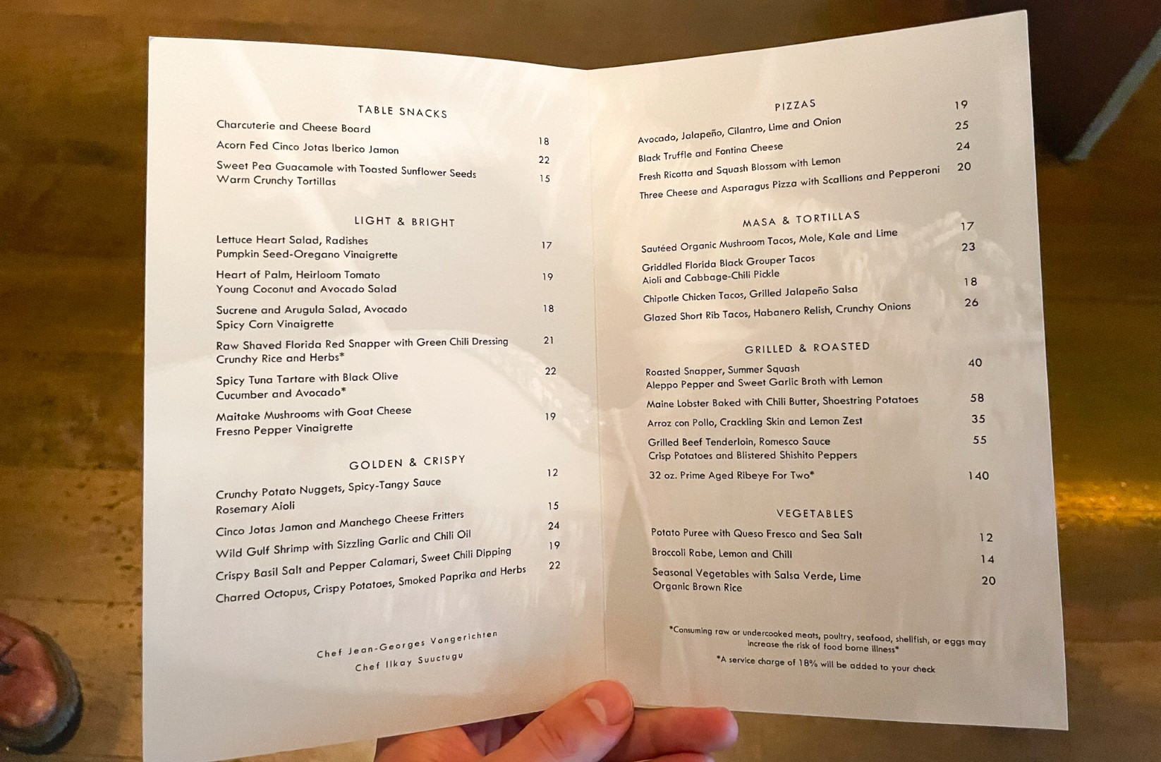 The Miami Beach EDITION The Matador menu 