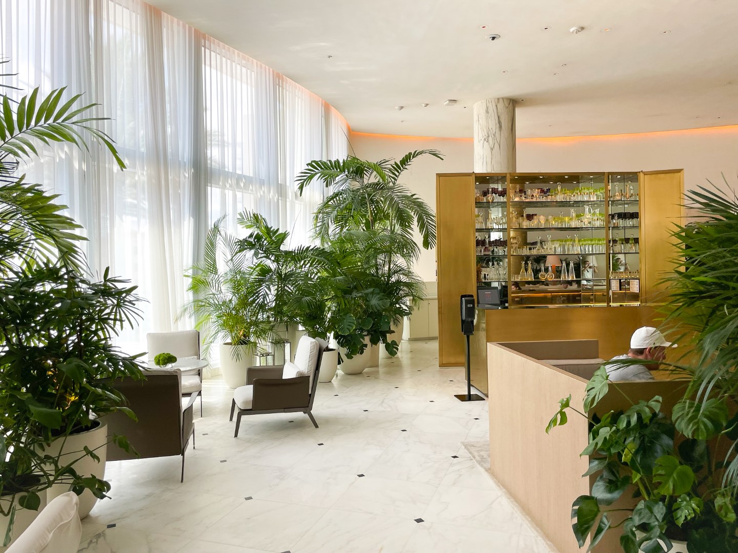 The Miami Beach EDITION lobby sitting area 