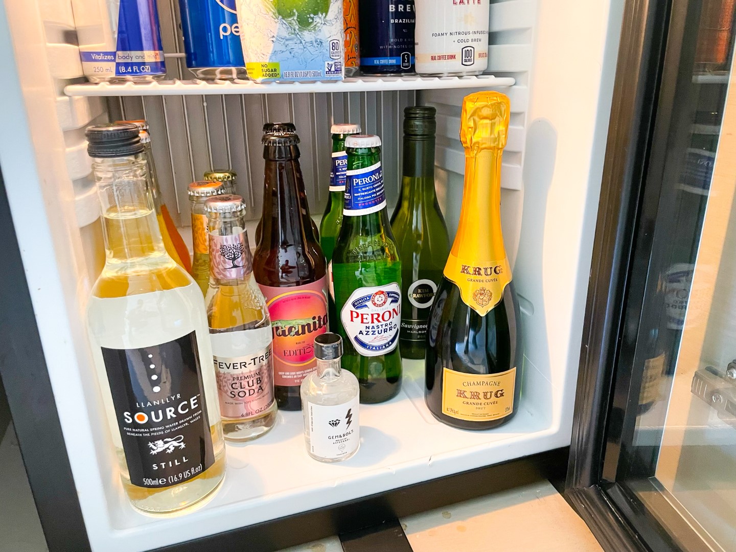 The Miami Beach EDITION minibar champagne 