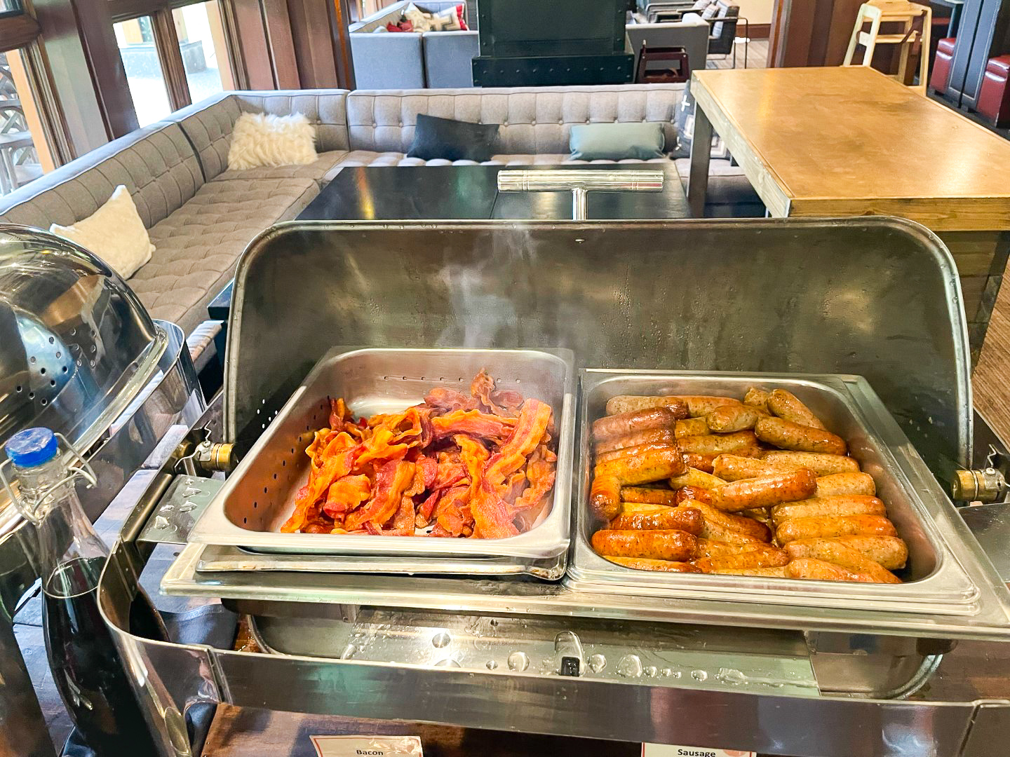 Bacon at breakfast at The Lodge at Spruce Peak Destination by Hyatt Stowe Vermont