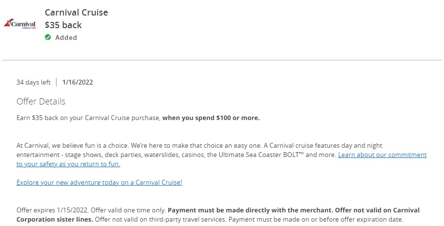 Chase Offers Carnival