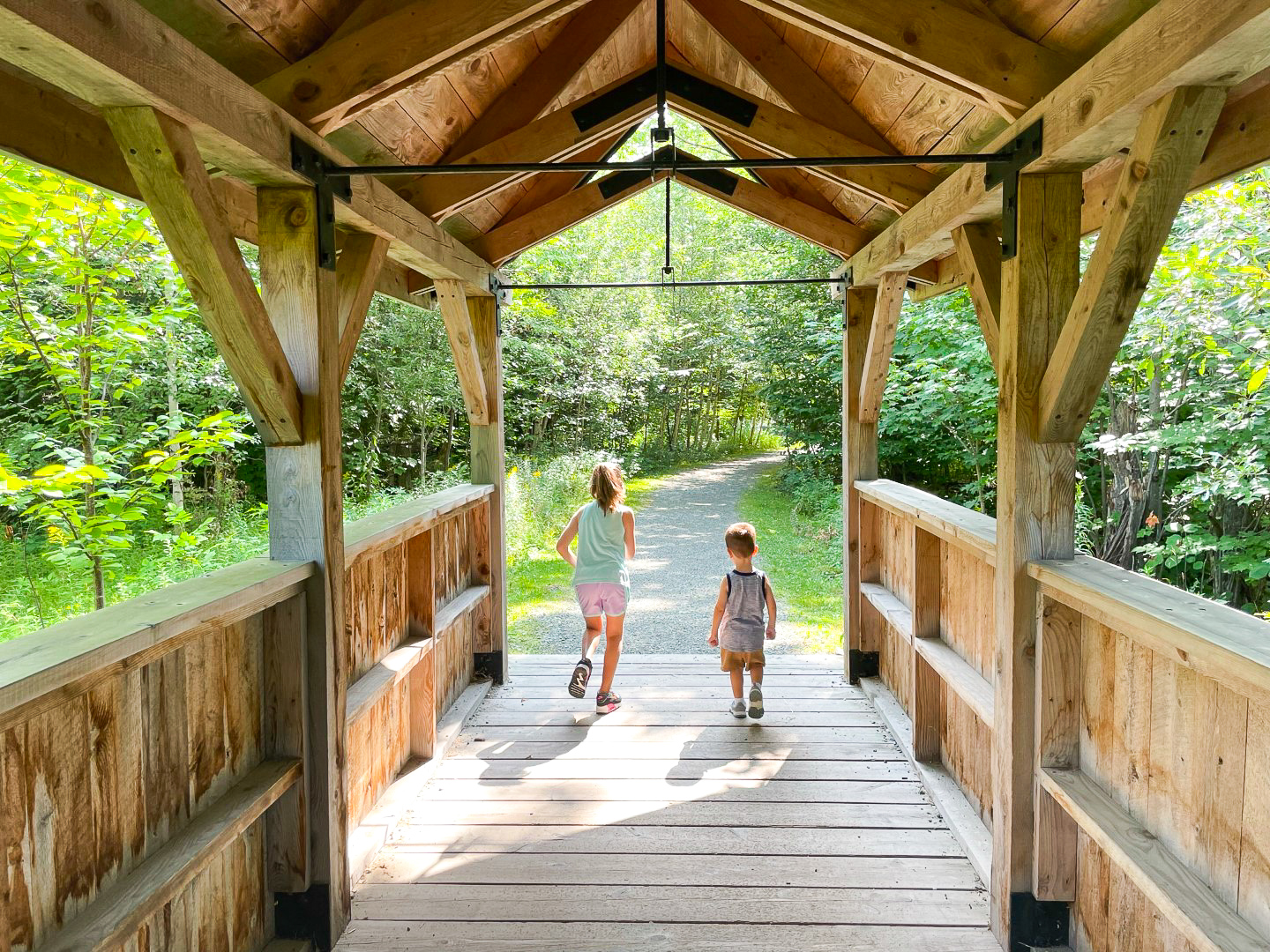 Covered Bridge at The Lodge at Spruce Peak Destination by Hyatt Stowe Vermont