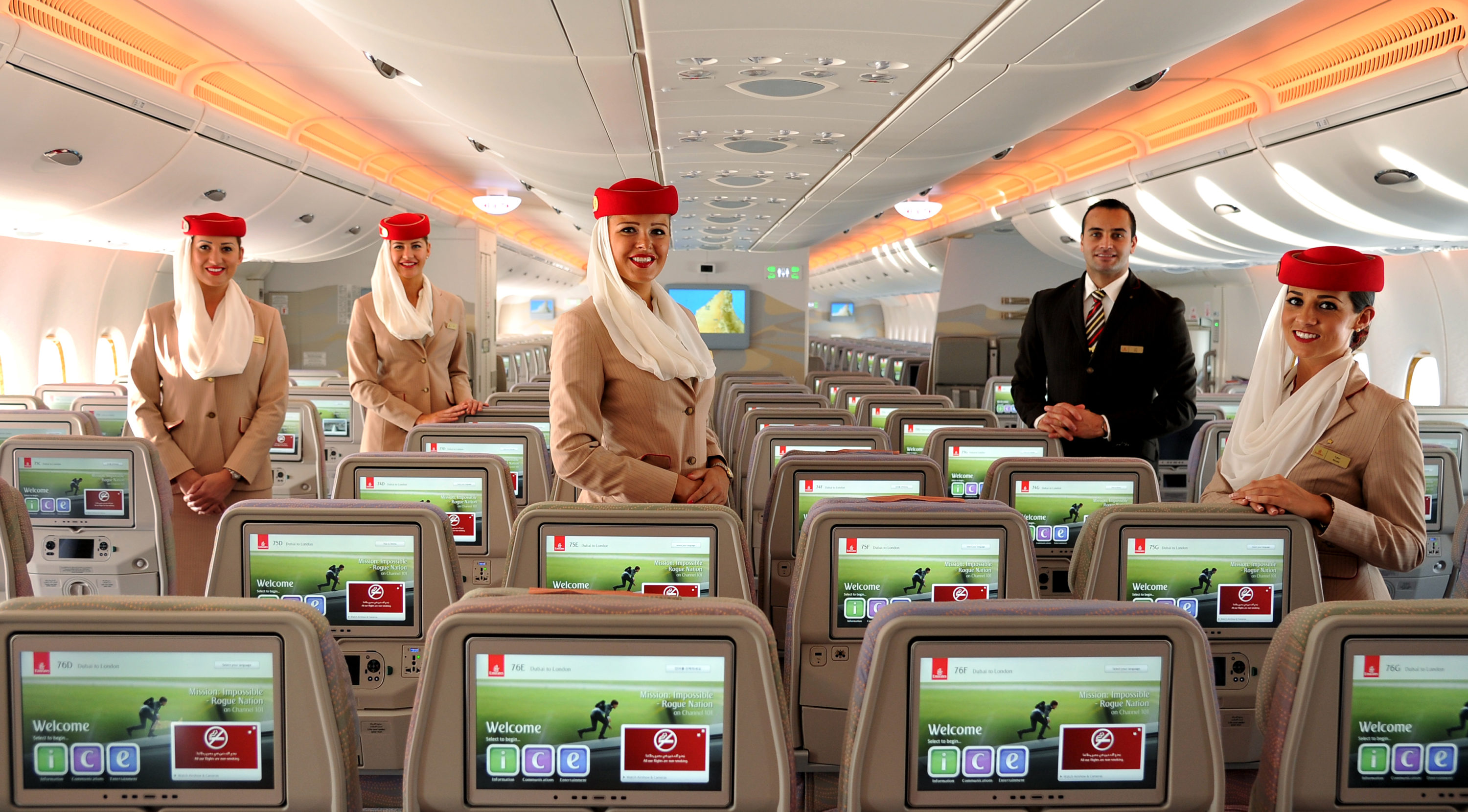 Emirates A380 Economy Class