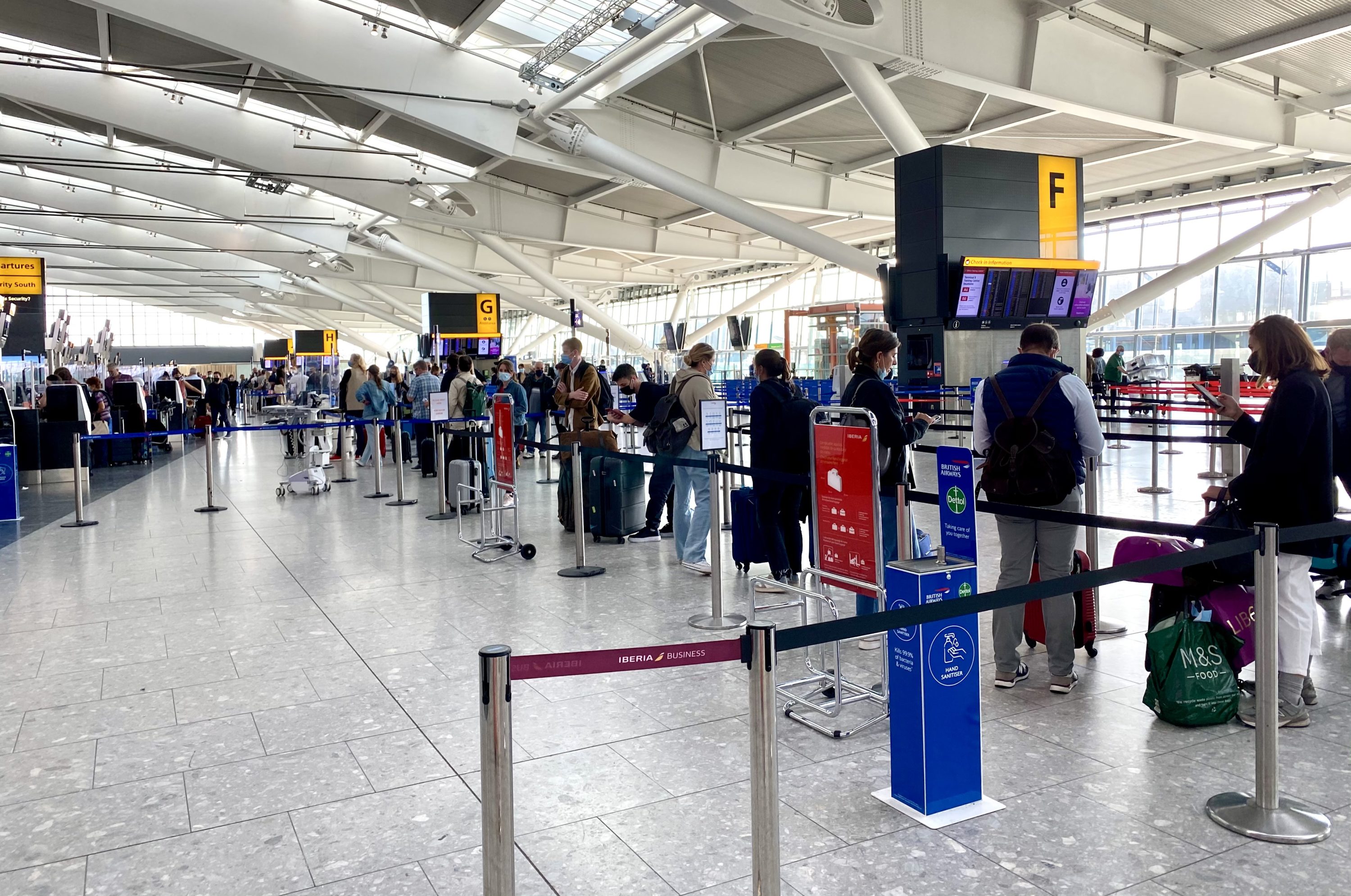 Iberia economy check in at LHR