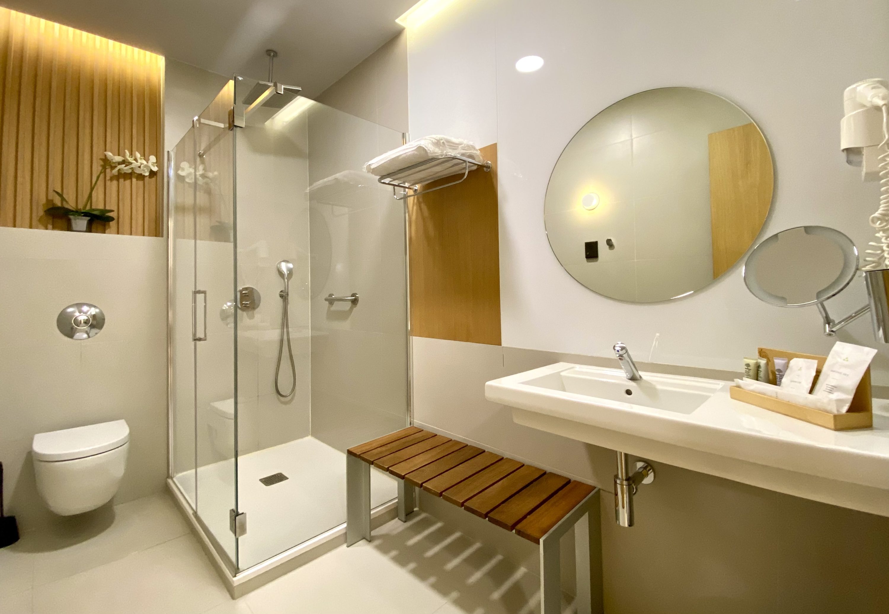 Iberia Sala VIP Dali Madrid inside shower 2