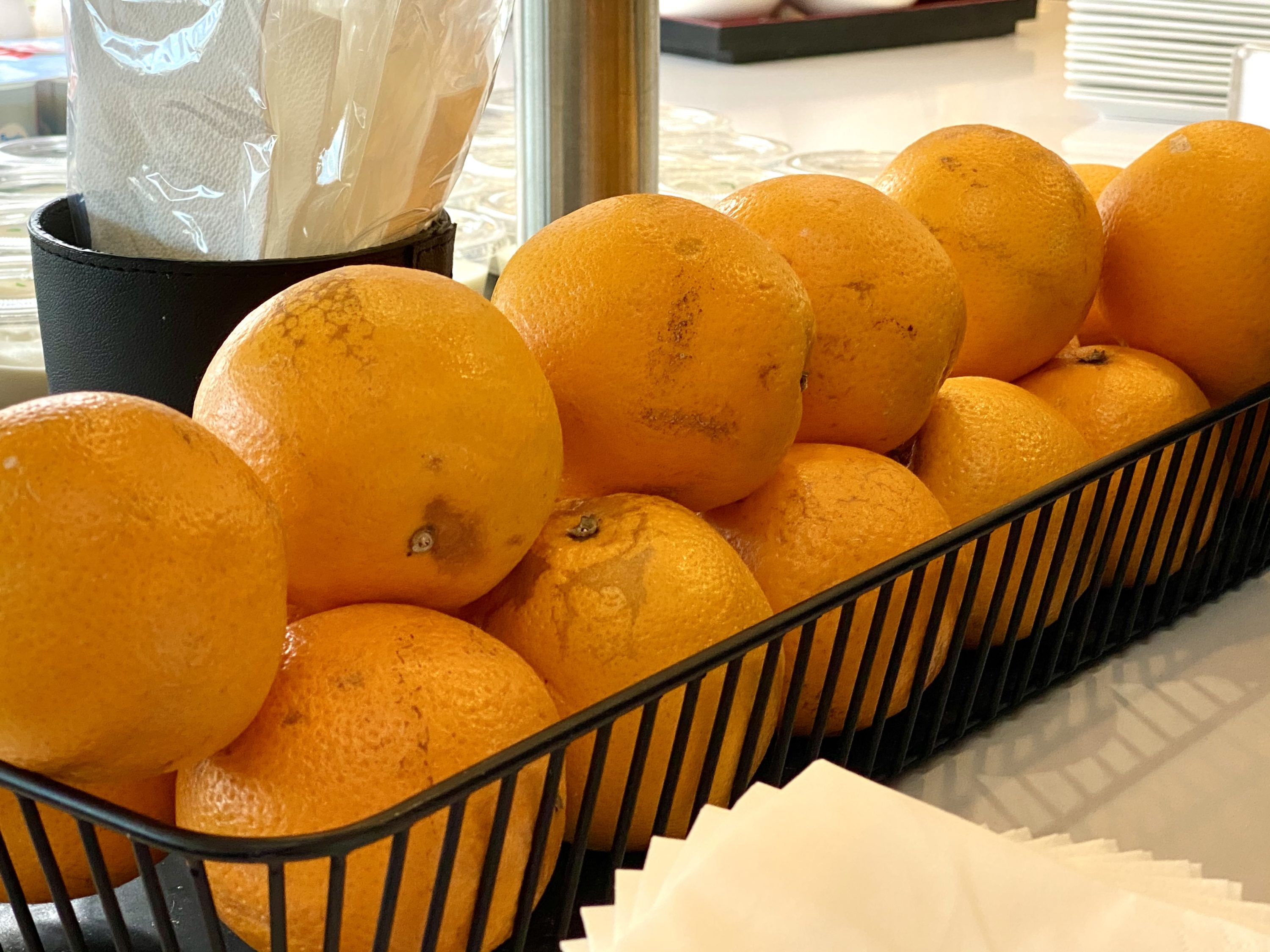 Iberia Sala VIP Dali Madrid oranges