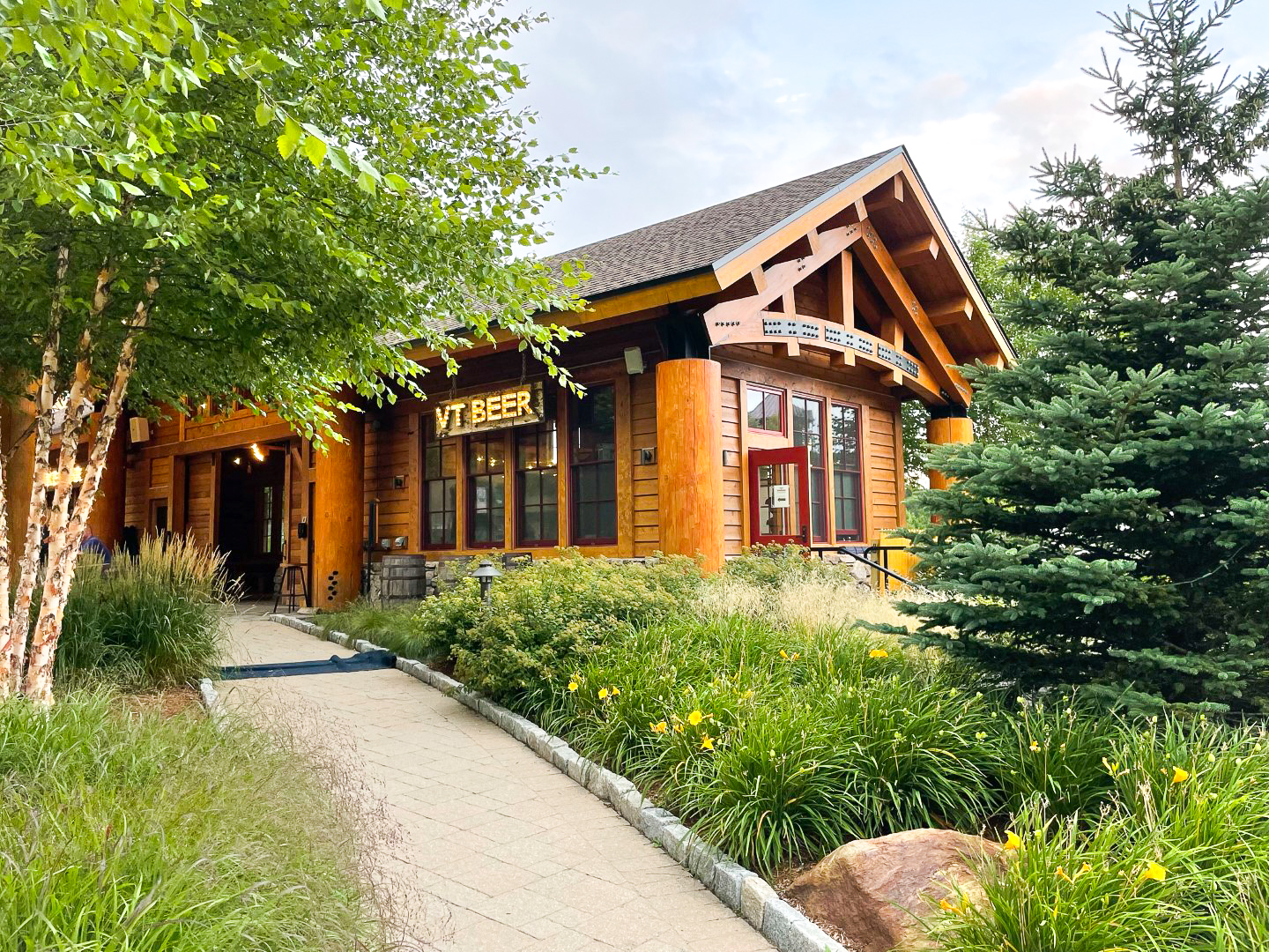 WhistlePig Pavilion walkway at The Lodge at Spruce Peak Destination by Hyatt Stowe Vermont