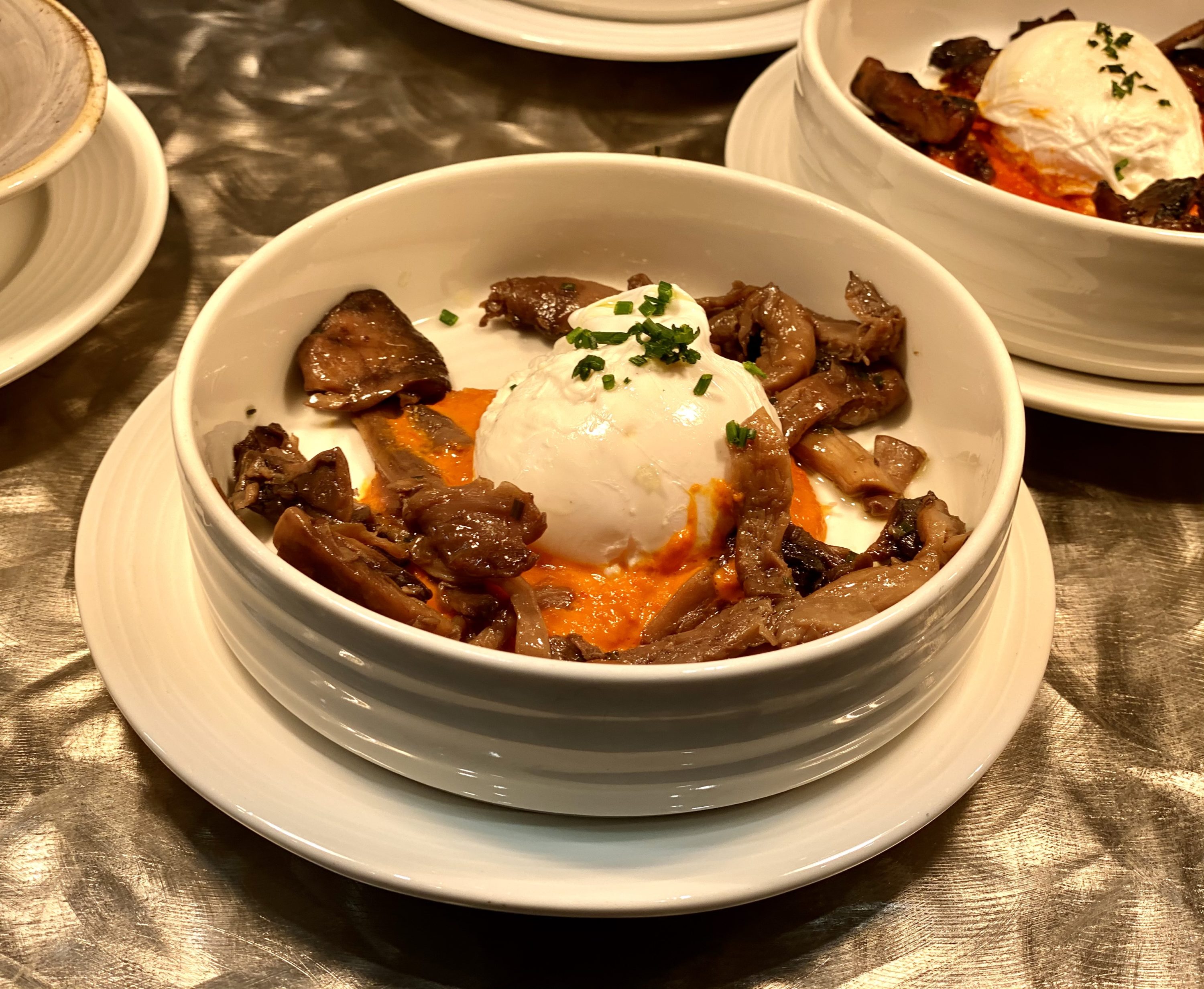 American Express Centurion Lounge Heathrow Terminal 3 A Lot Of Mushrooms dish