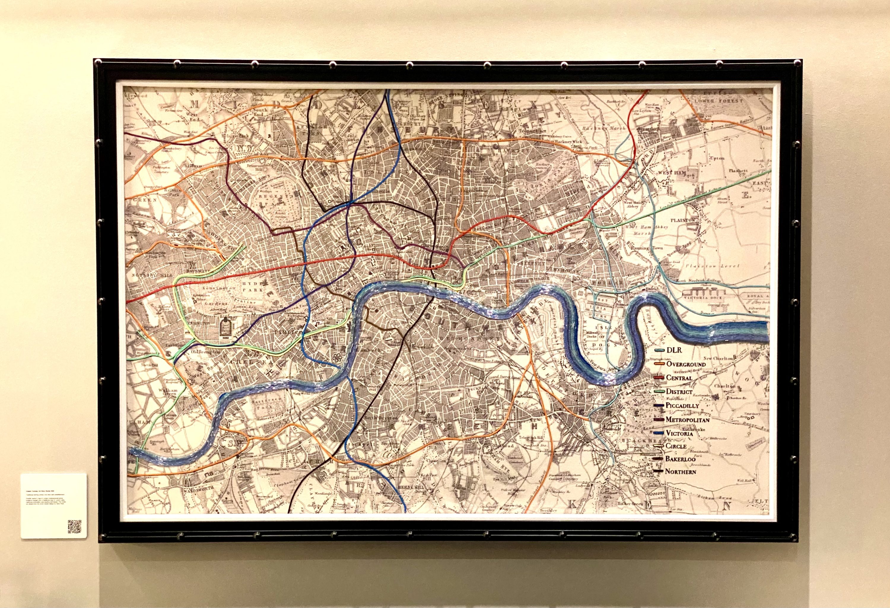 American Express Centurion Lounge Heathrow Terminal 3 London Tube map art