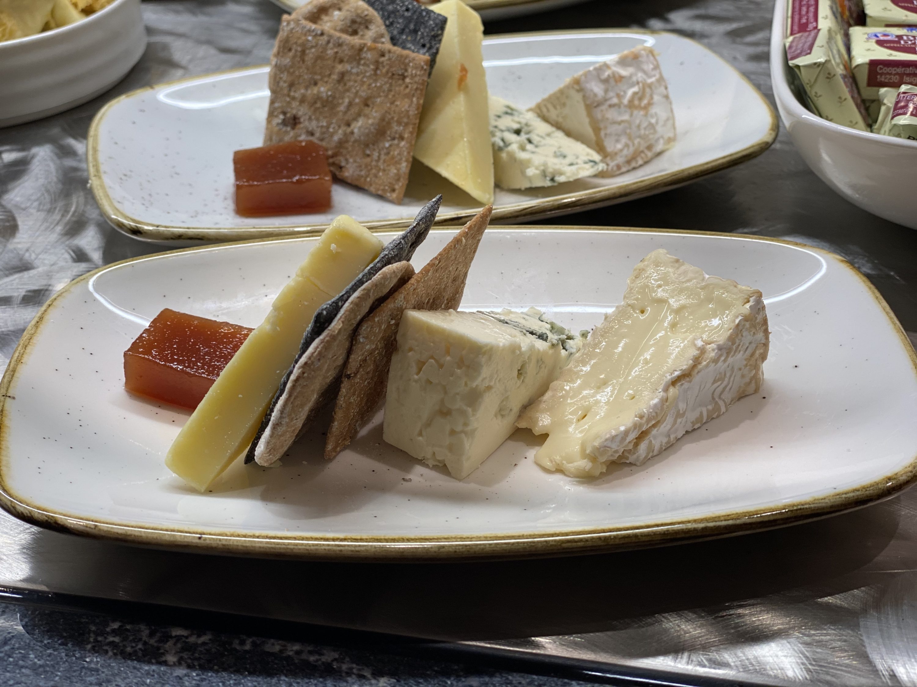 American Express Centurion Lounge Heathrow Terminal 3 cheese plate