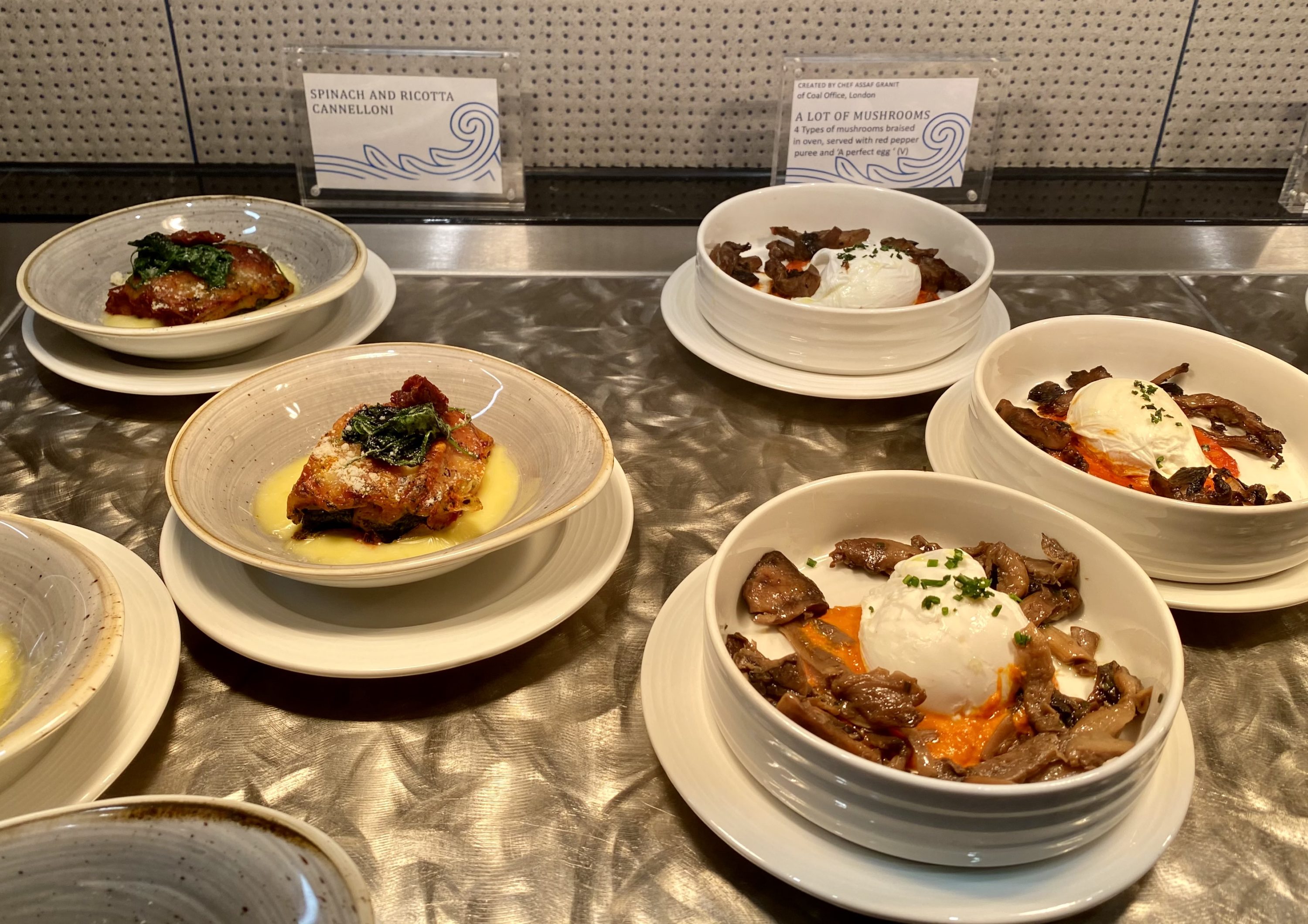 American Express Centurion Lounge Heathrow Terminal 3 hot food buffet options