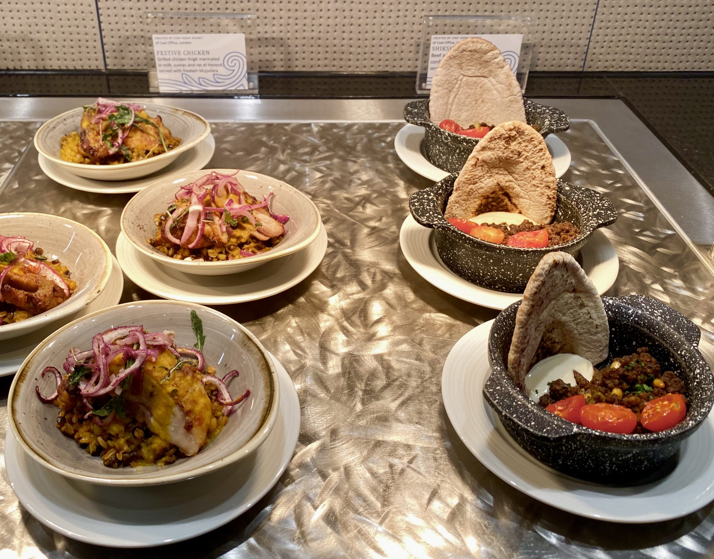 American Express Centurion Lounge Heathrow Terminal 3 more hot food buffet options