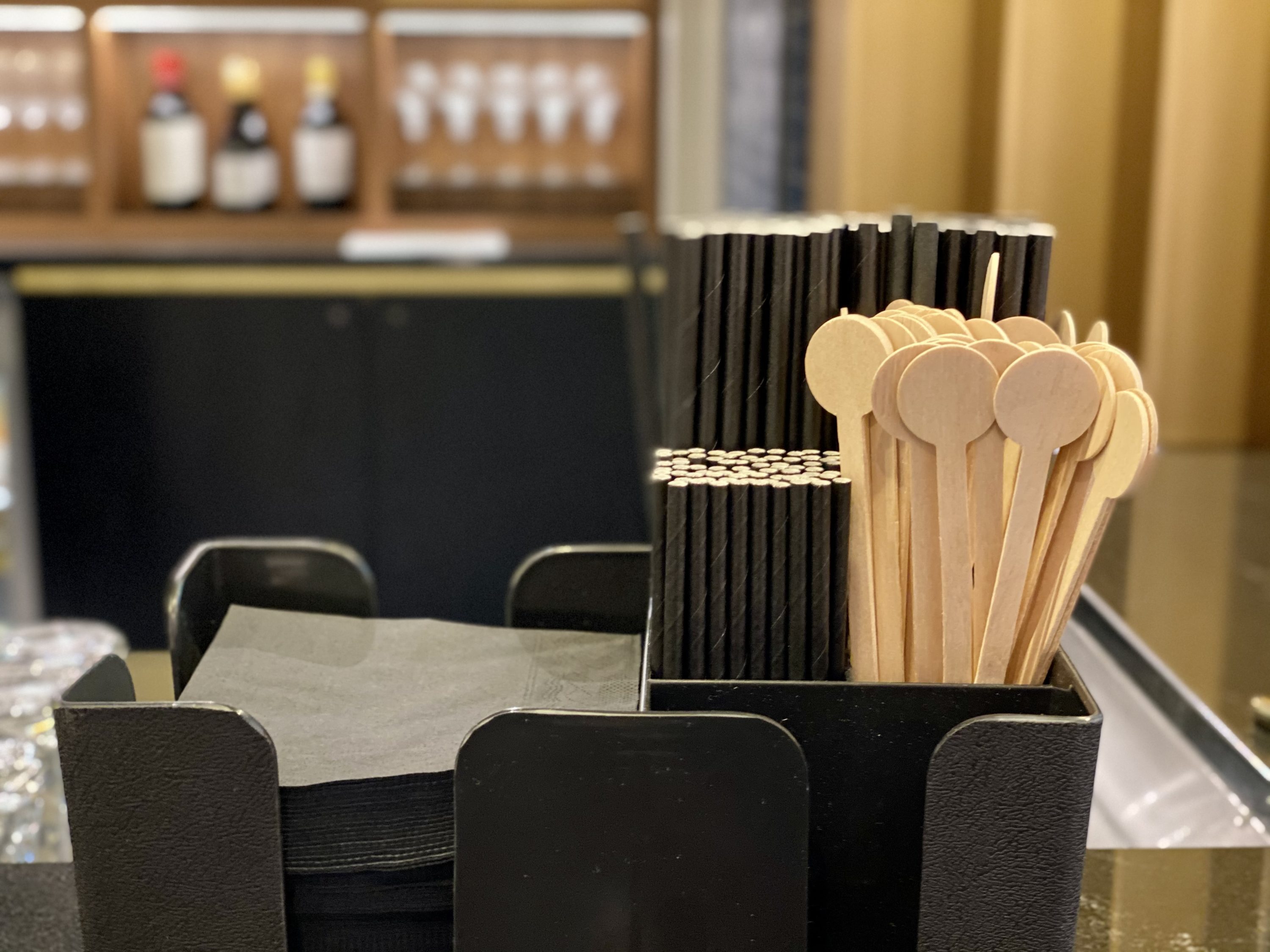 American Express Centurion Lounge Heathrow Terminal 3 recyclable bar amenities