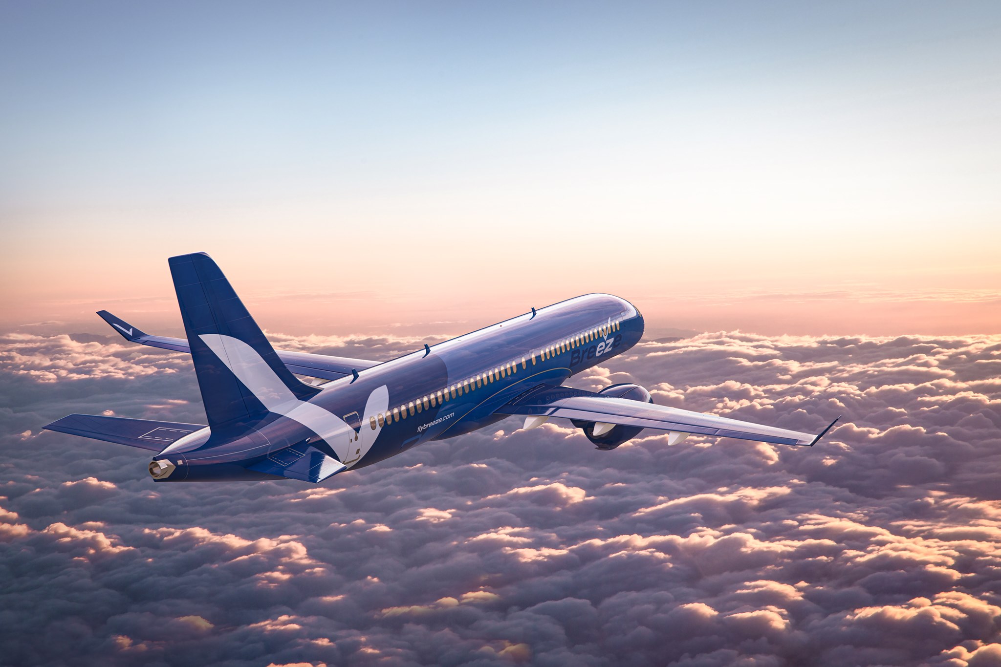Breeze Airways aircraft exterior