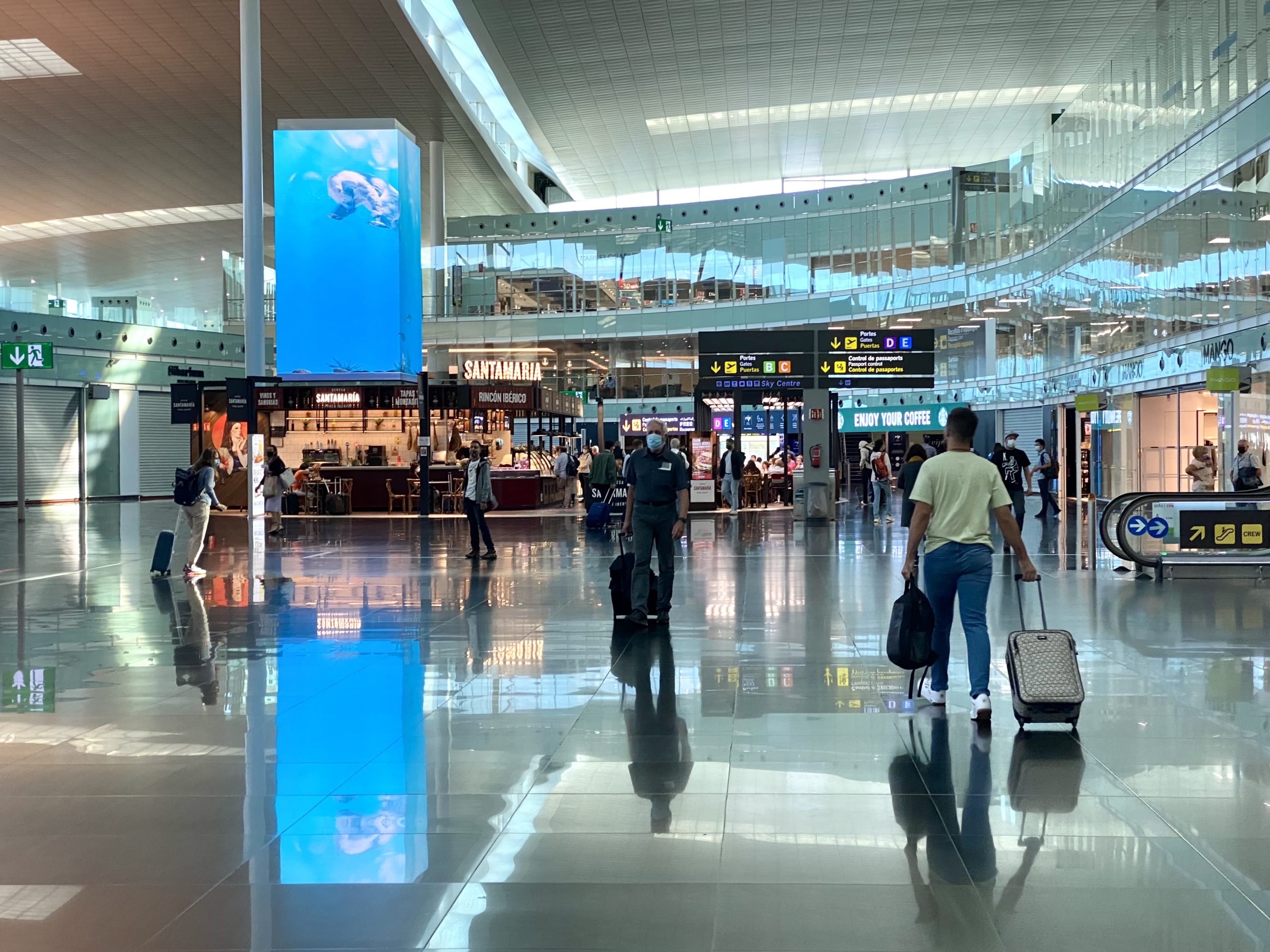 British Airways Club Europe A321neo departure area