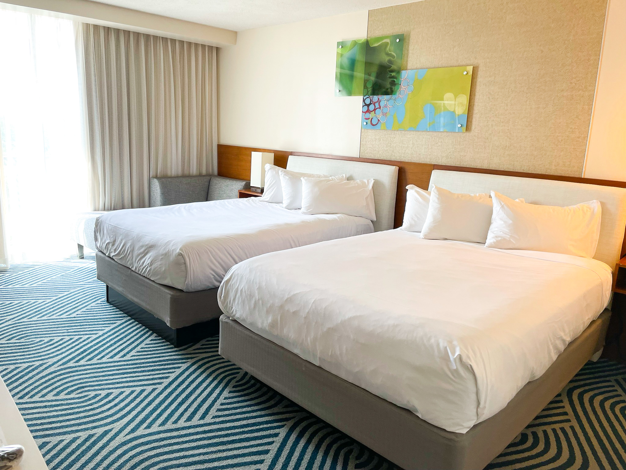 Double beds at the Hyatt Regency Grand Cypress Orlando