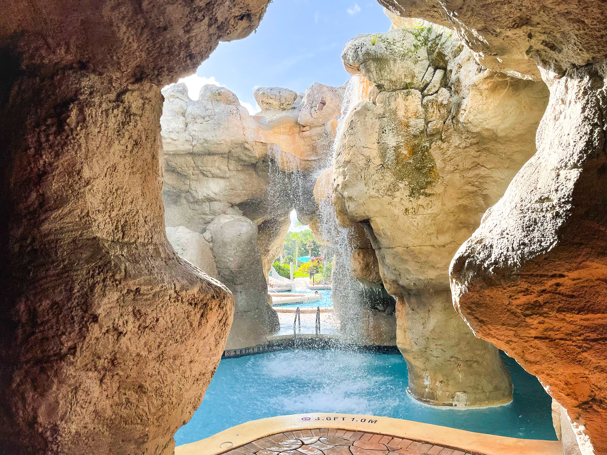 Grotto waterfall at the Hyatt Regency Grand Cypress Orlando