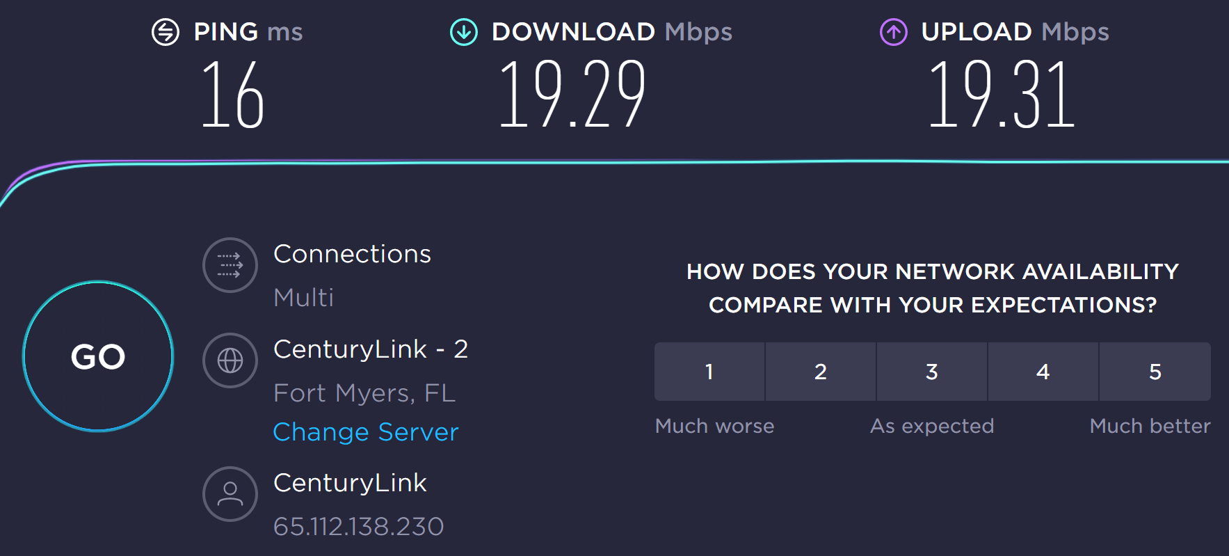 Hyatt Regency Orlando Grand Cypress Internet Speed Test Image Credit Speedtest by Ookla