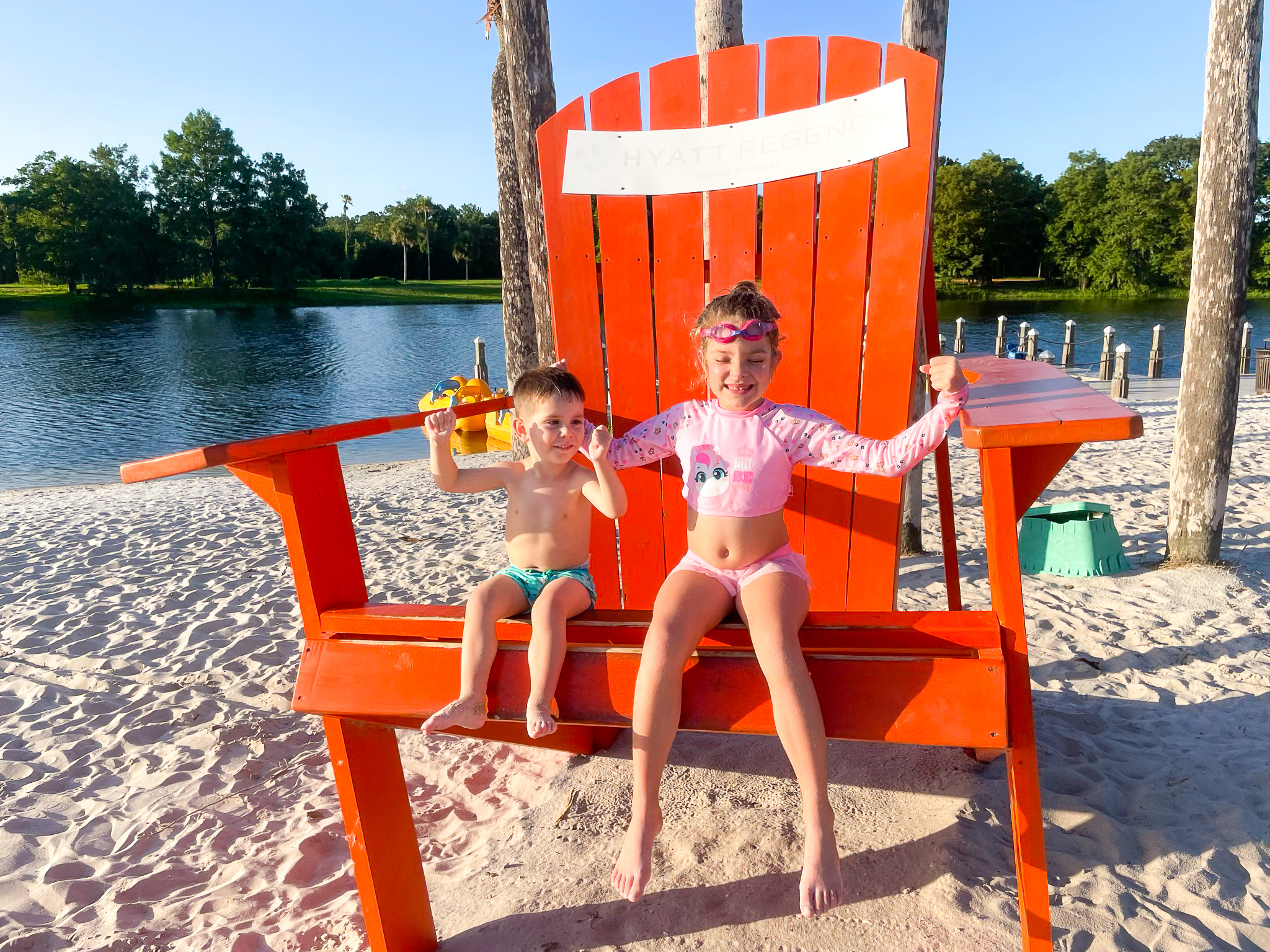 Kids in Big Chair at the Hyatt Regency Grand Cypress Orlando