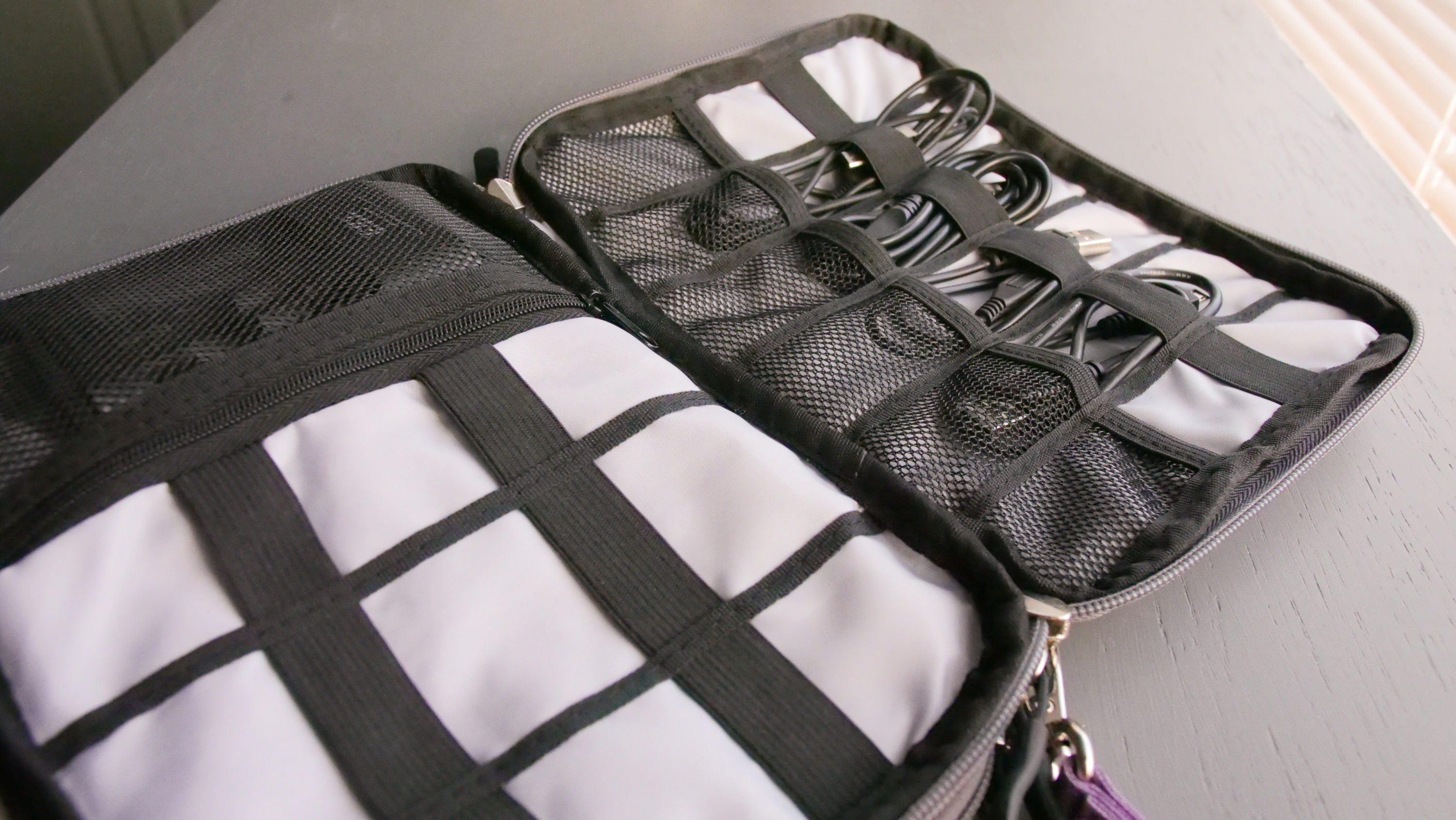 Cable organizer pockets