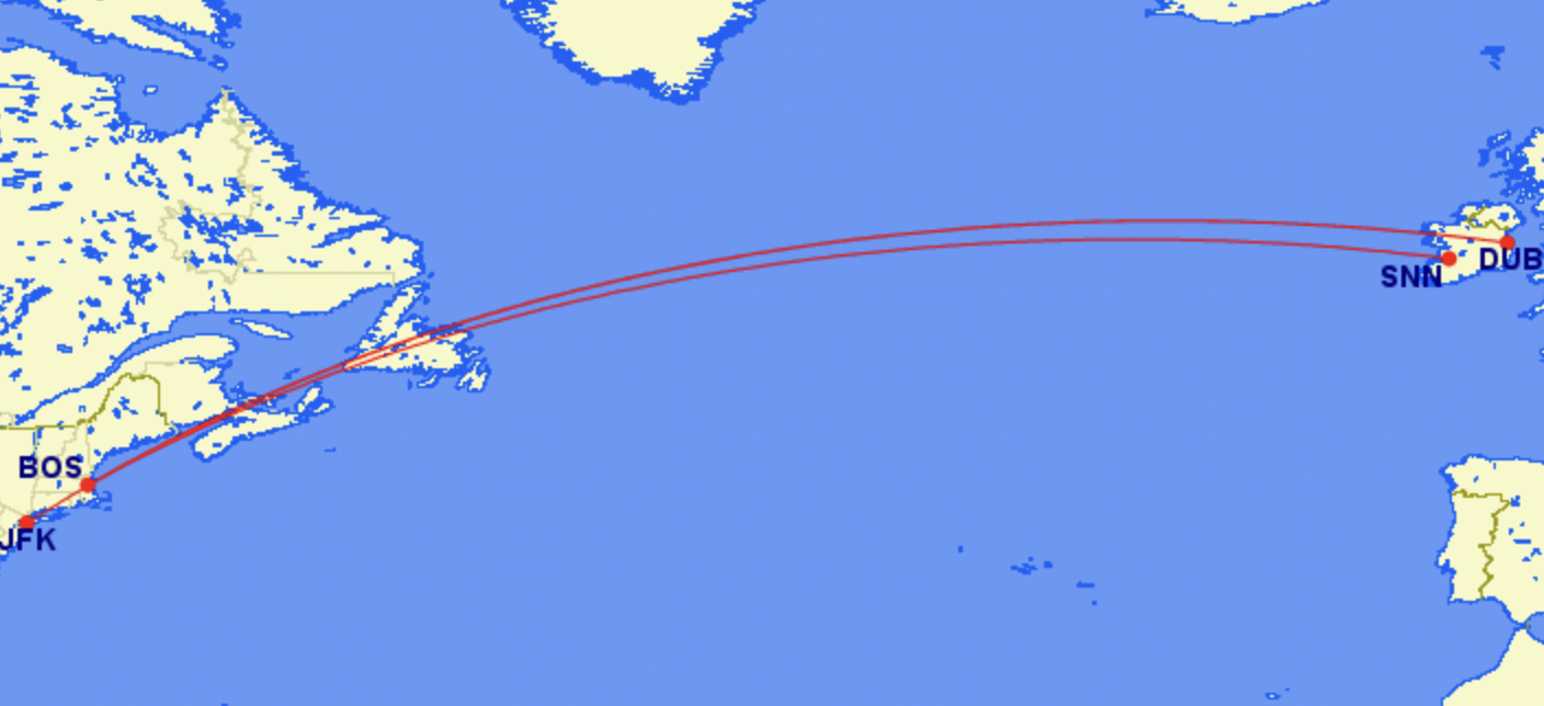 JetBlue and Aer Lingus' new codeshare routes