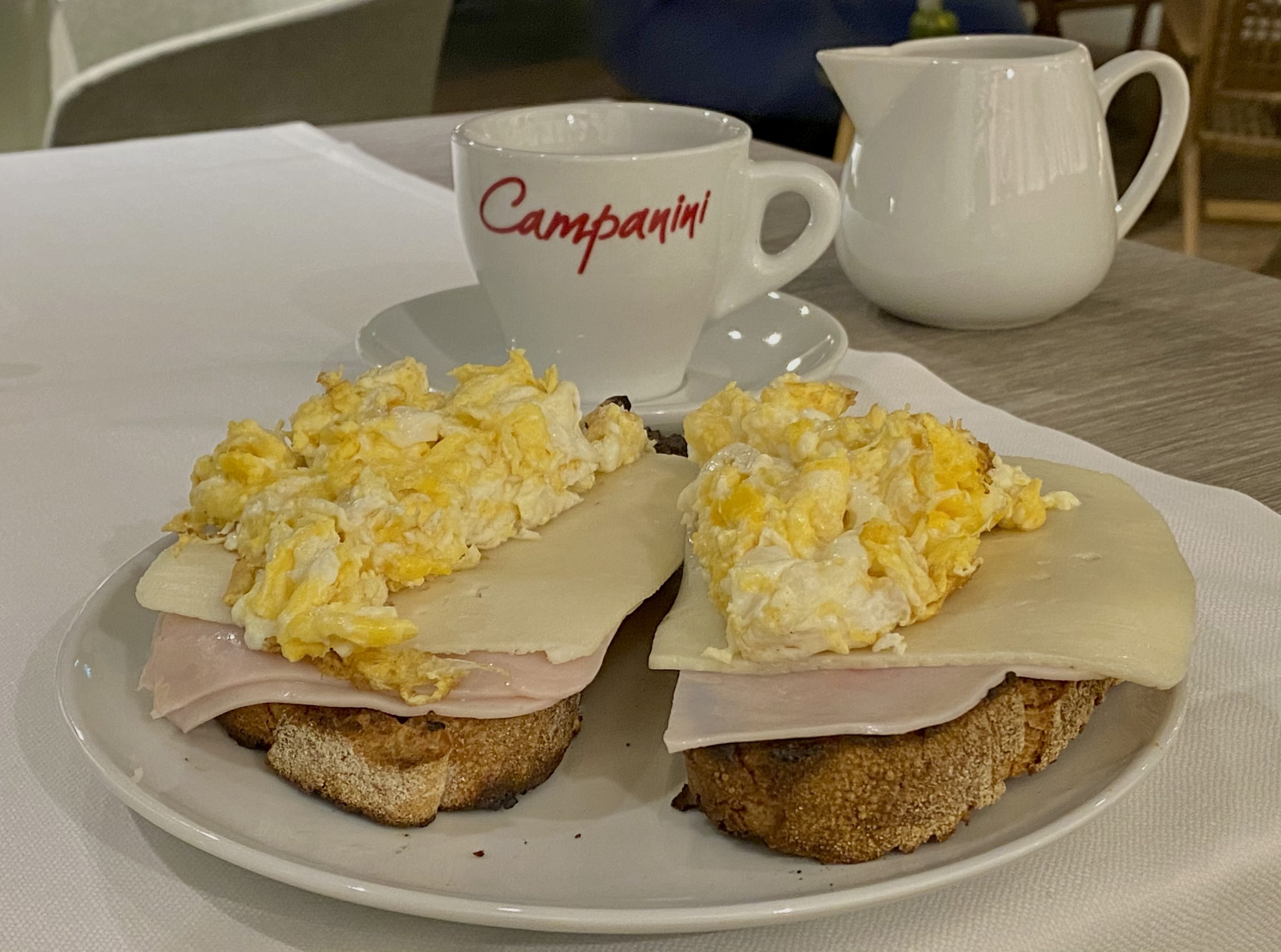 The Atocha Hotel Madrid Tapestry Collection by Hilton breakfast ham and eggs again
