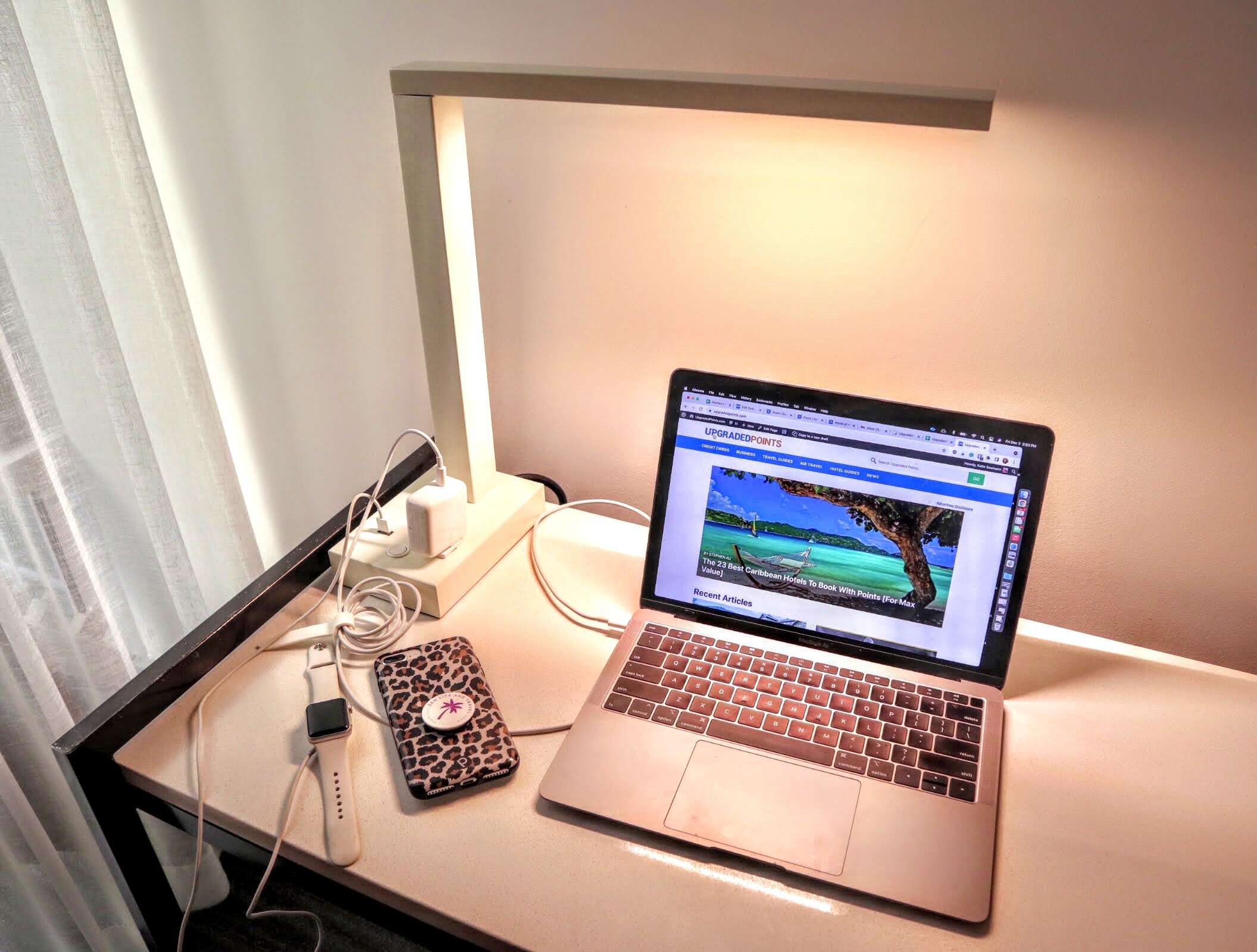 Work desk at Andaz San Diego