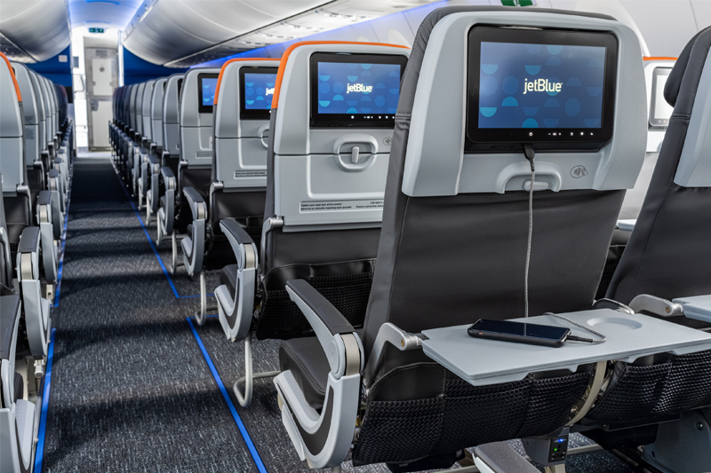 JetBlue A220 seatback