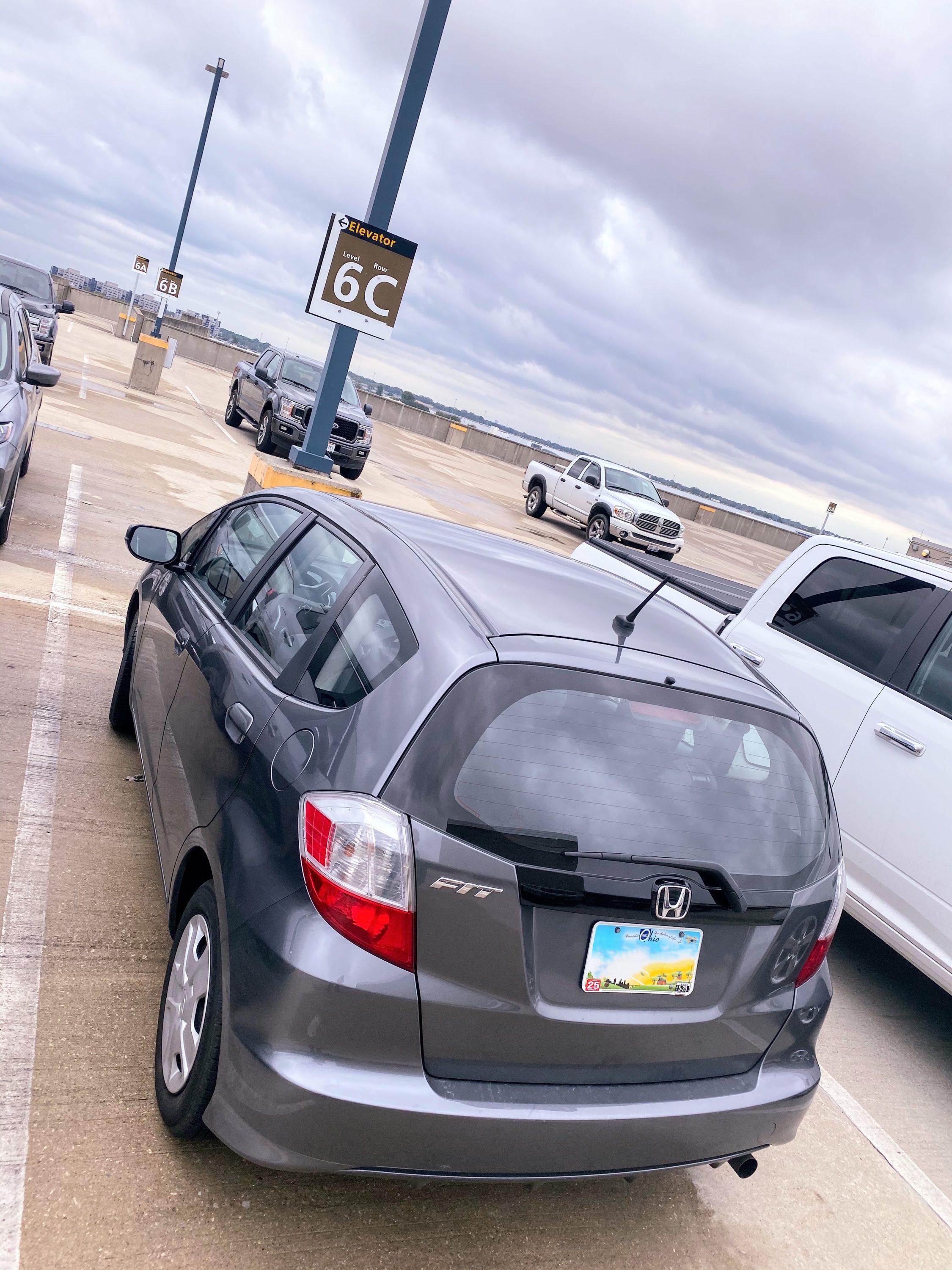 Airport parking lot