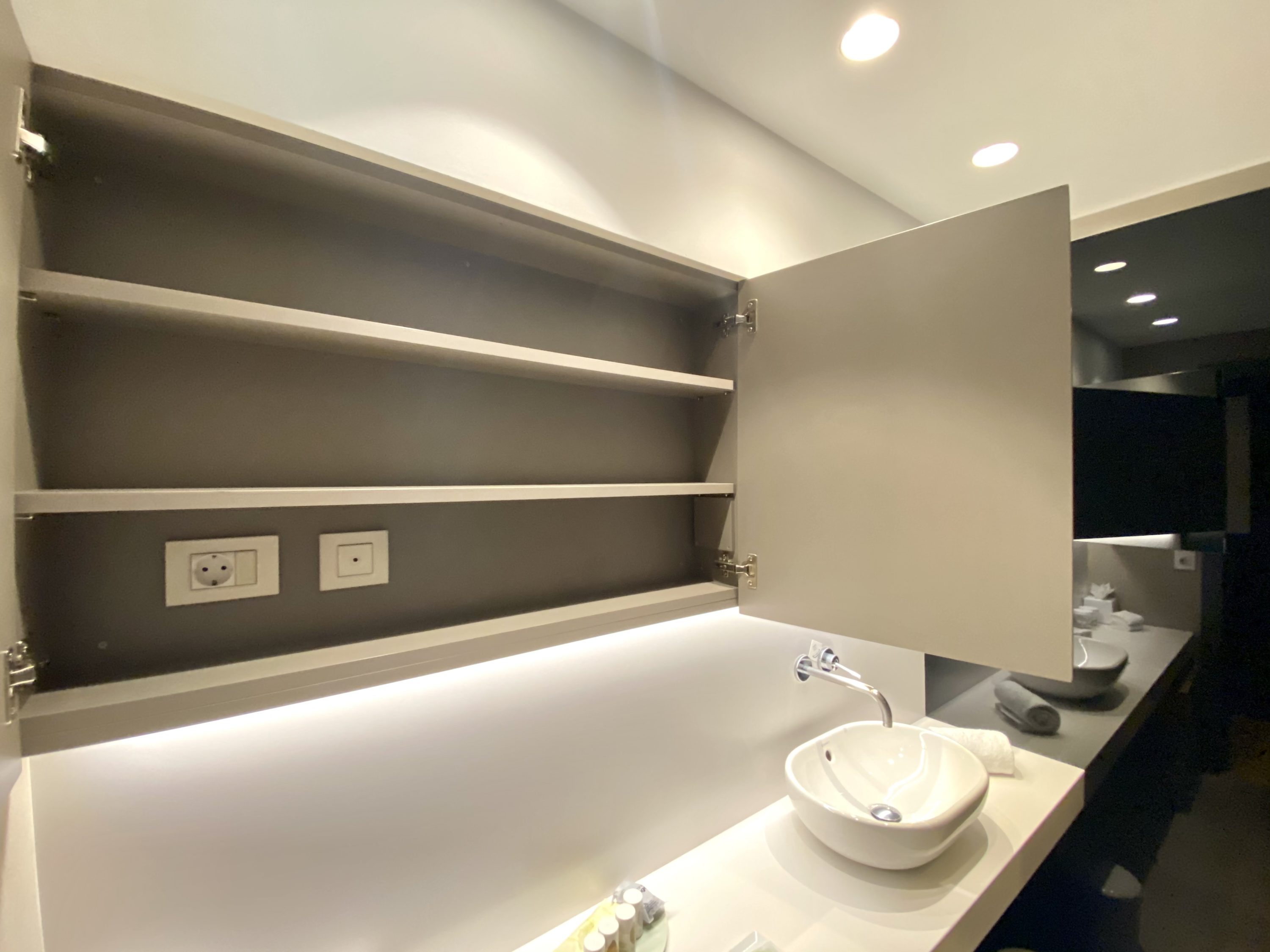 Alexandra Hotel Barcelona Curio Collection by Hilton bathroom cupboard space