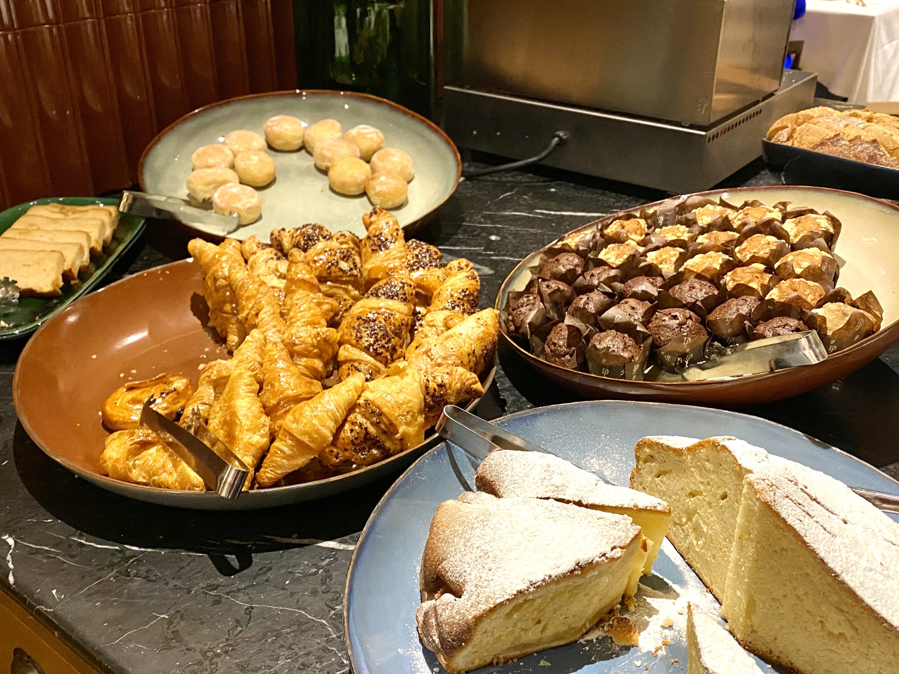 Alexandra Hotel Barcelona Curio Collection by Hilton breakfast cake selection