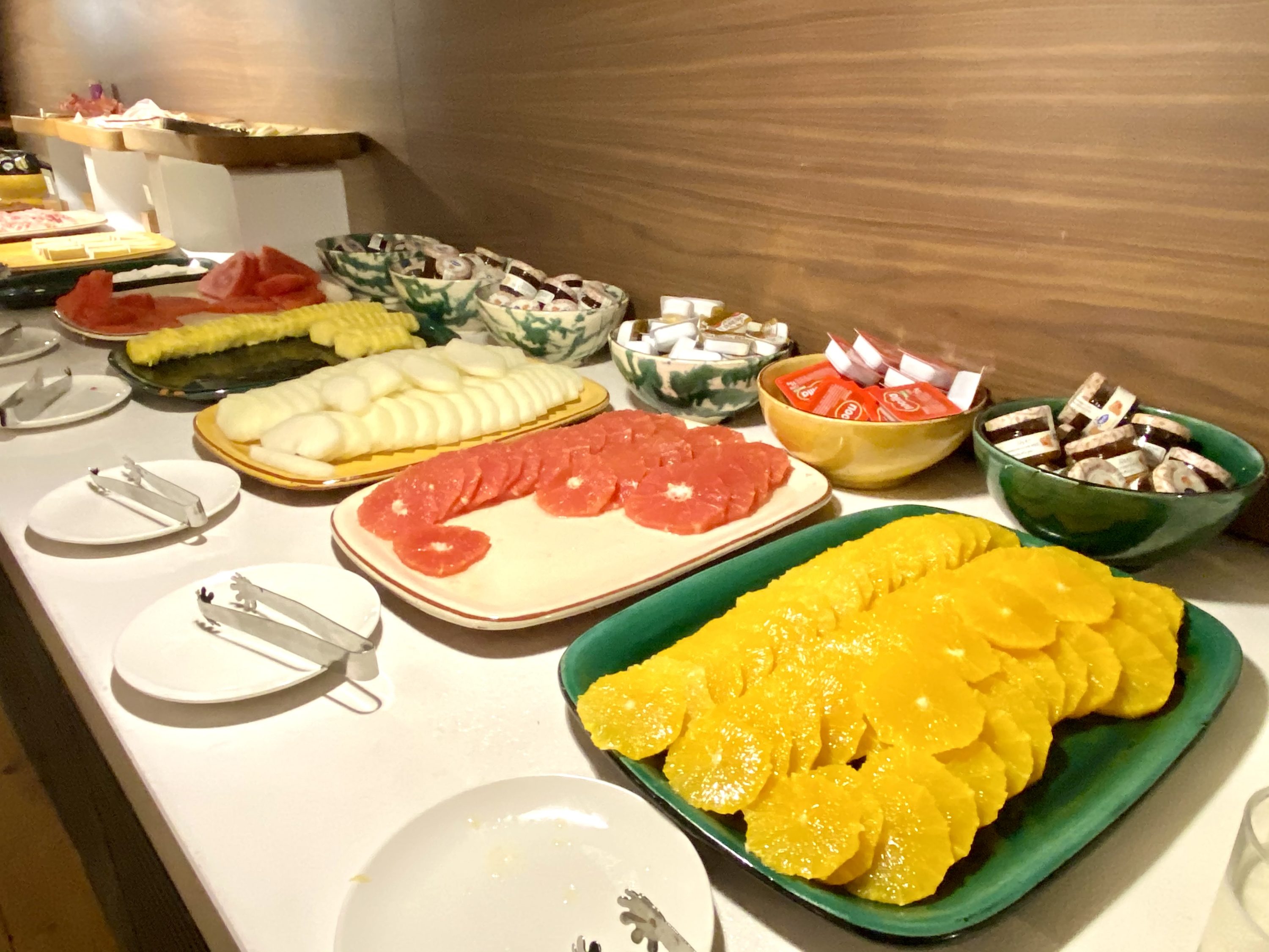 Alexandra Hotel Barcelona Curio Collection by Hilton breakfast fruit and jam selection