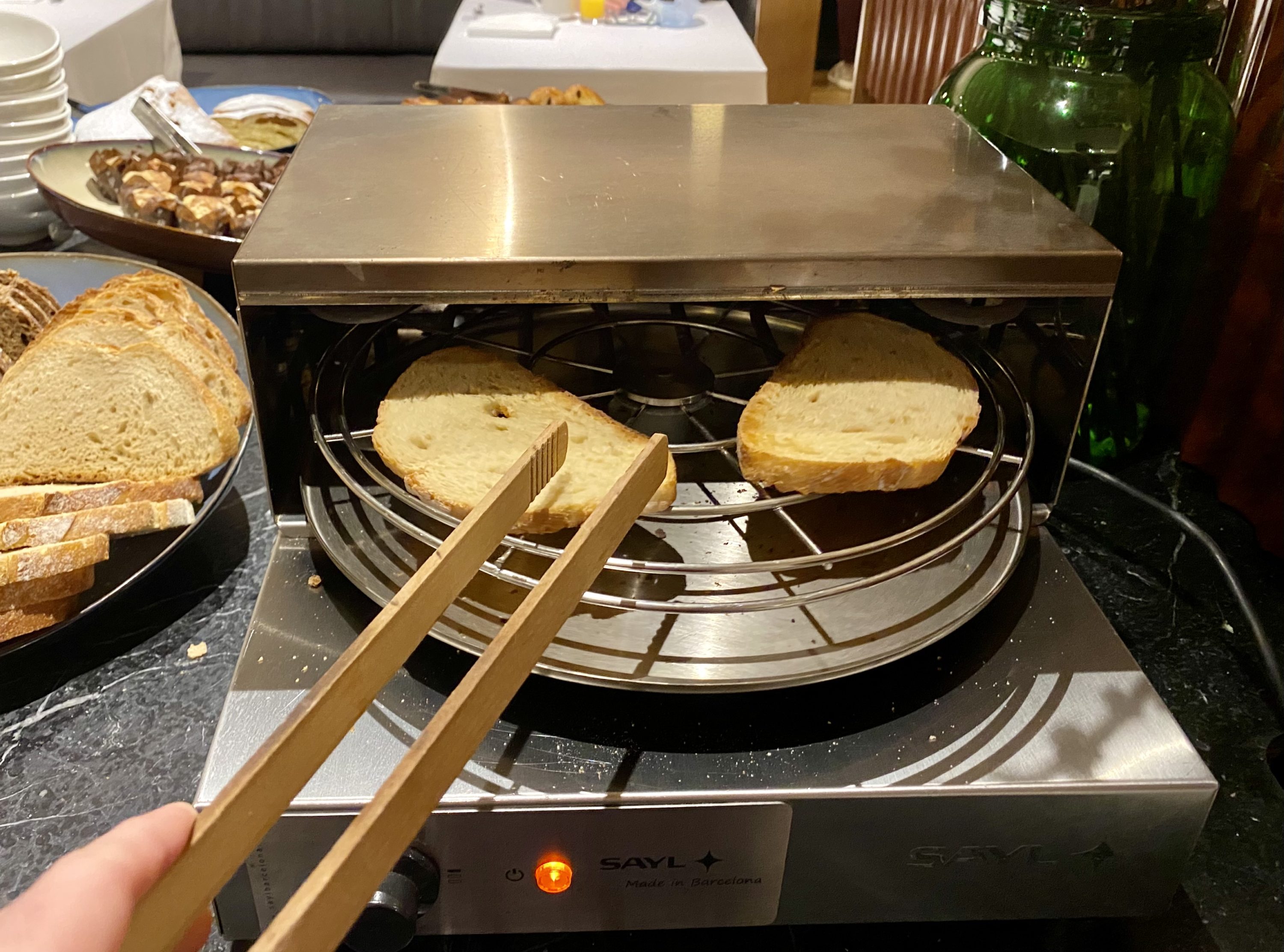 Alexandra Hotel Barcelona Curio Collection by Hilton breakfast old school toaster